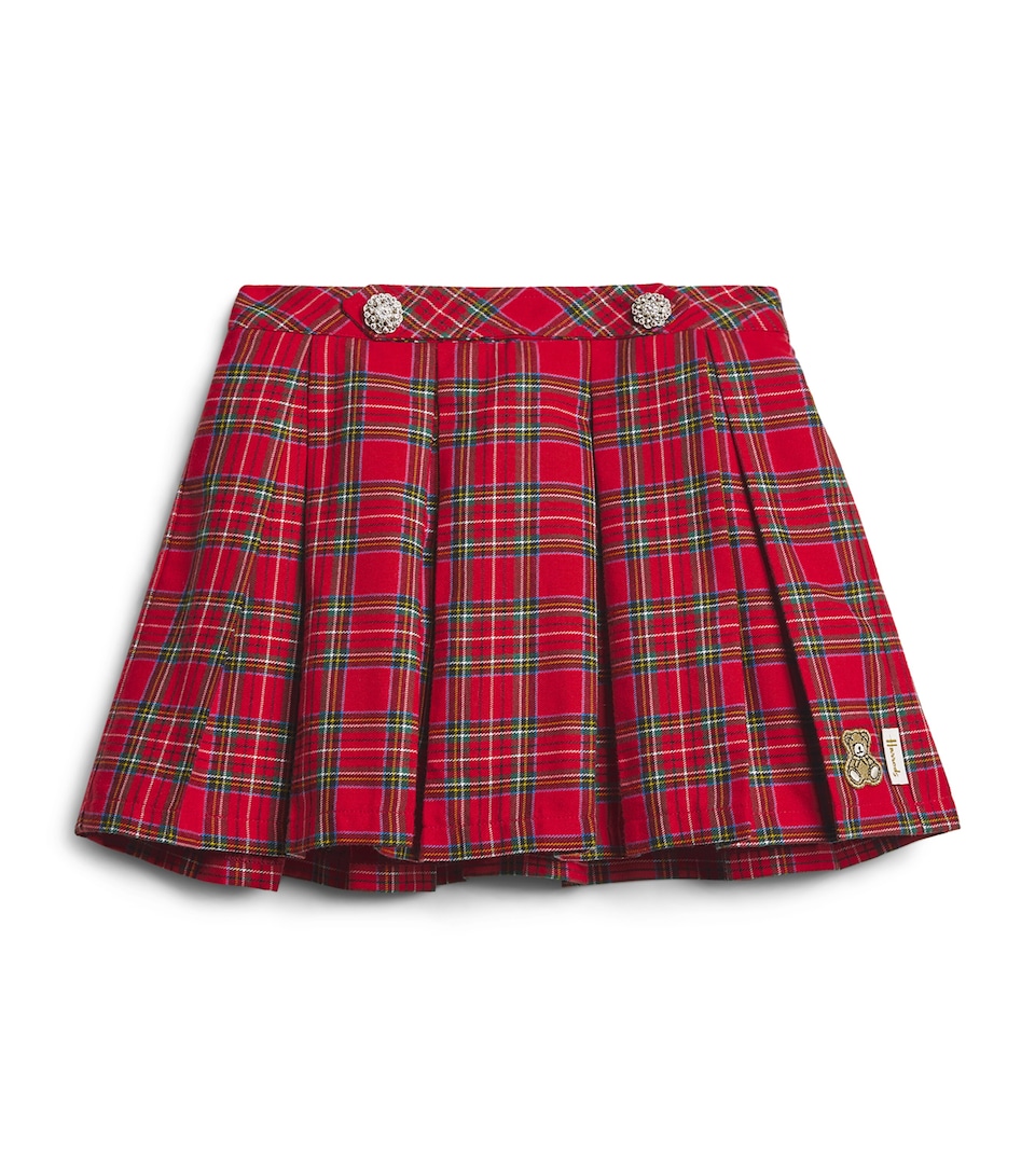Harrods Cotton Tartan Skirt (2-8 Years) Red