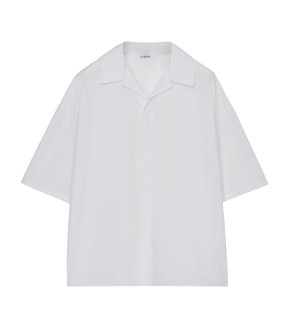 Cotton-Blend Short-Sleeve Shirt