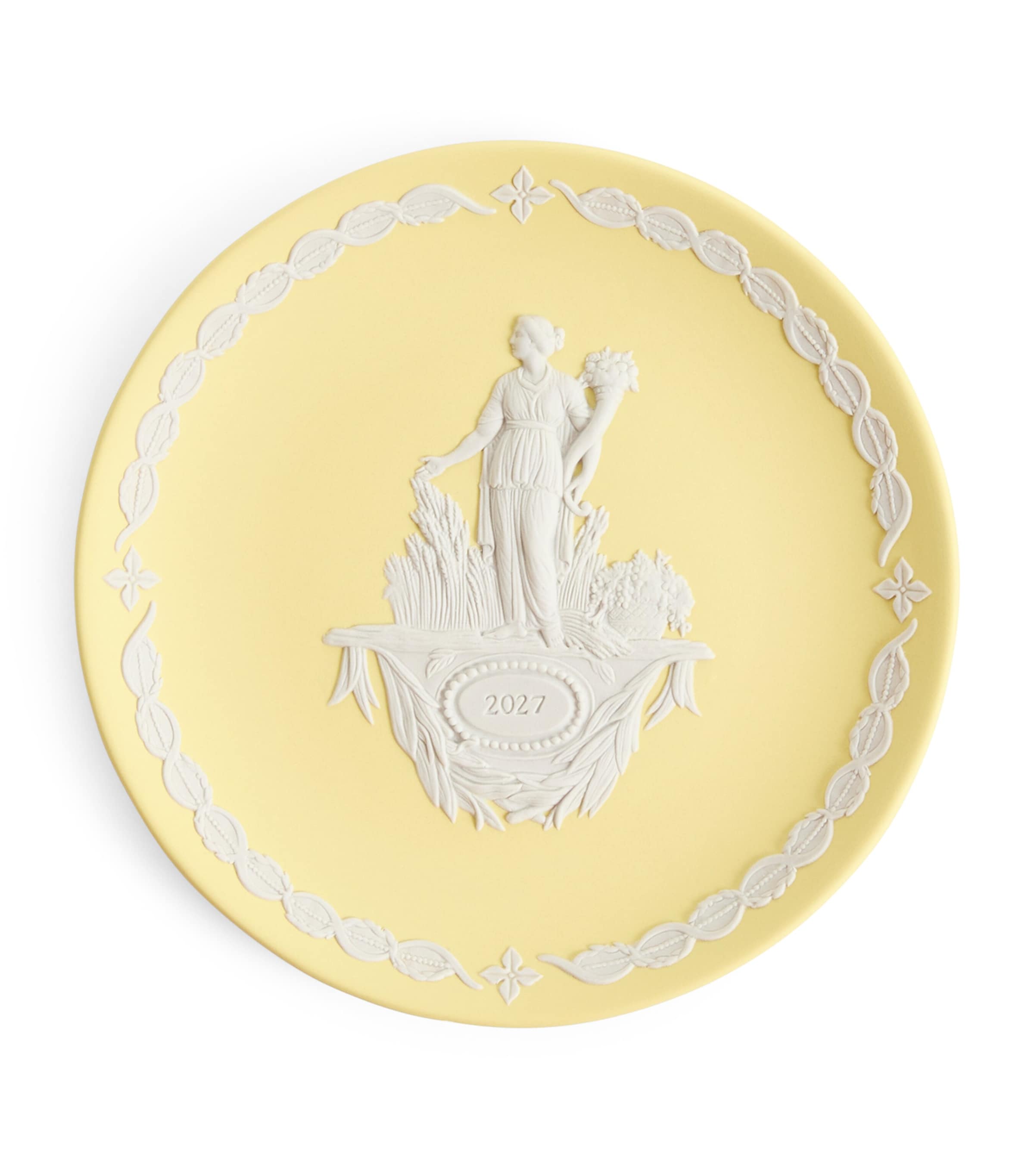 Wedgwood Jasperware Annual Demeter Plate 2027 (17cm) Yellow
