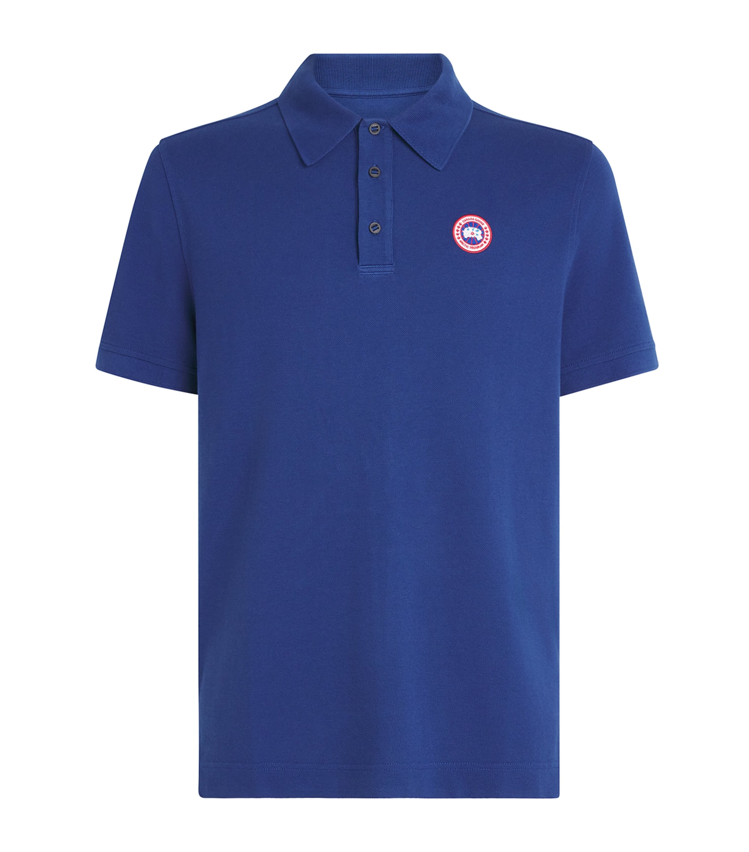 Canada Goose Mens Cotton Logo Beckley Polo Shirt Oxford Navy