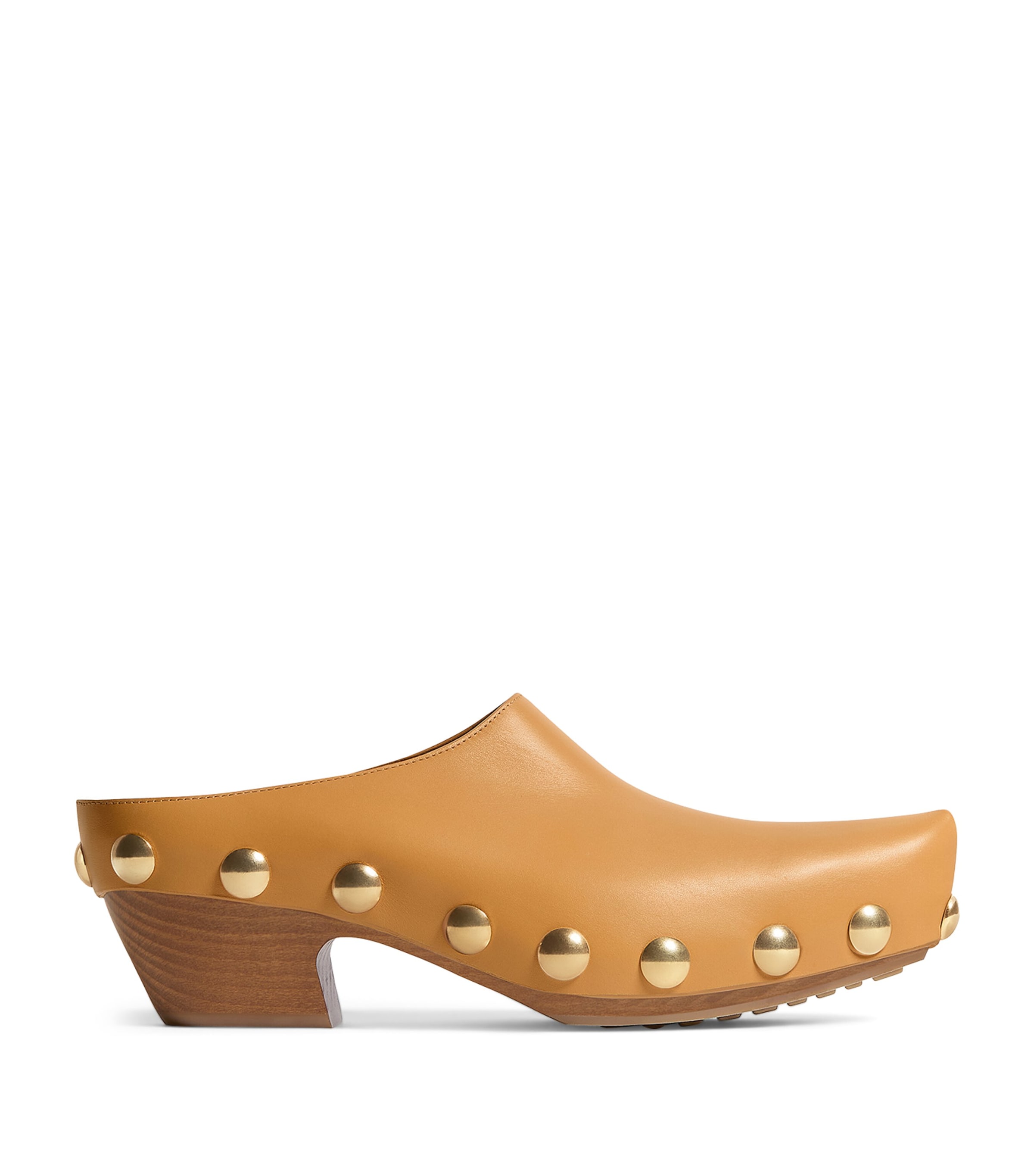 Calfskin Clog Heeled Mules 65