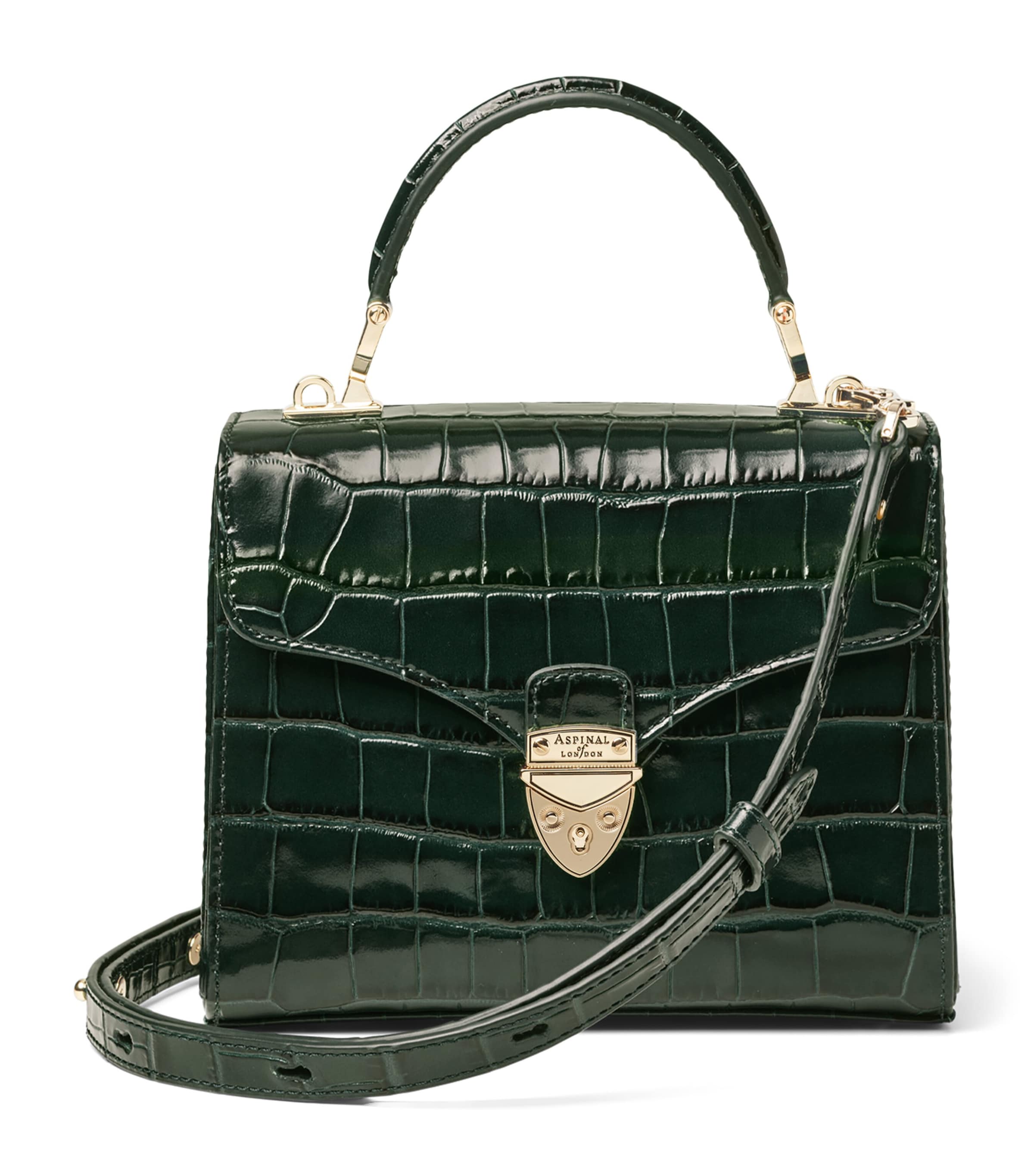 Aspinal Of London Midi Mayfair Top-Handle Bag Evergreen