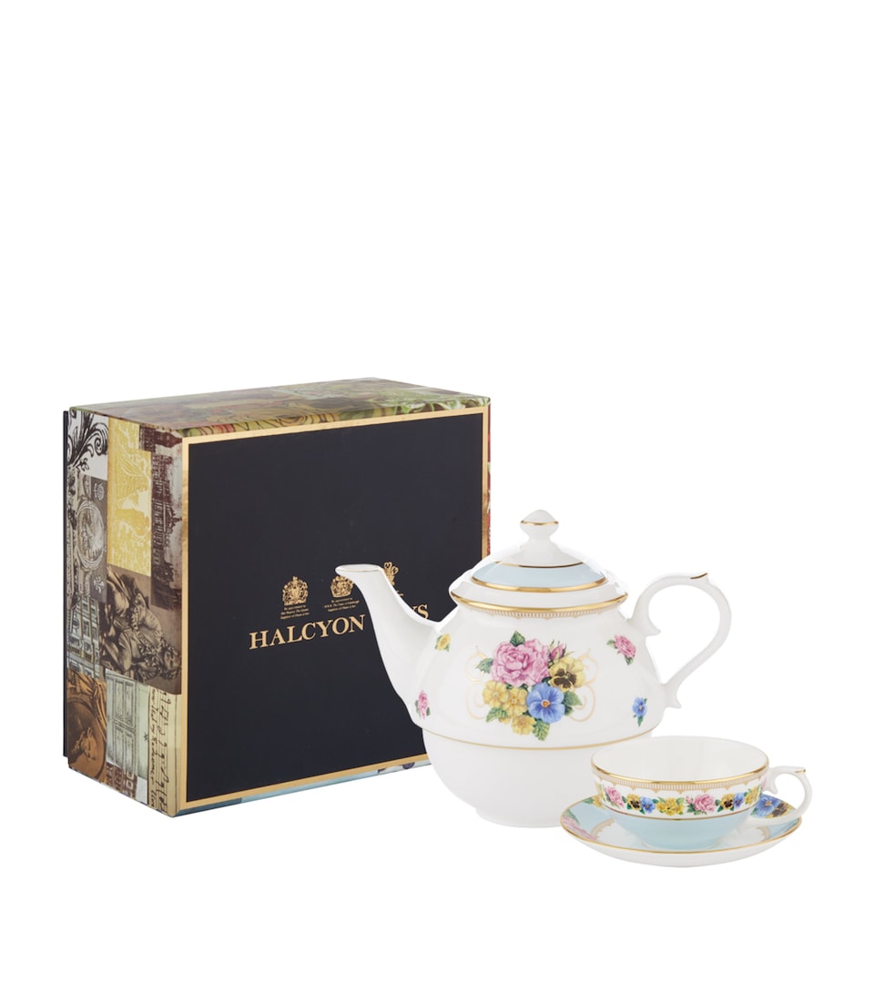 Shell Garden Floral Tea For One
