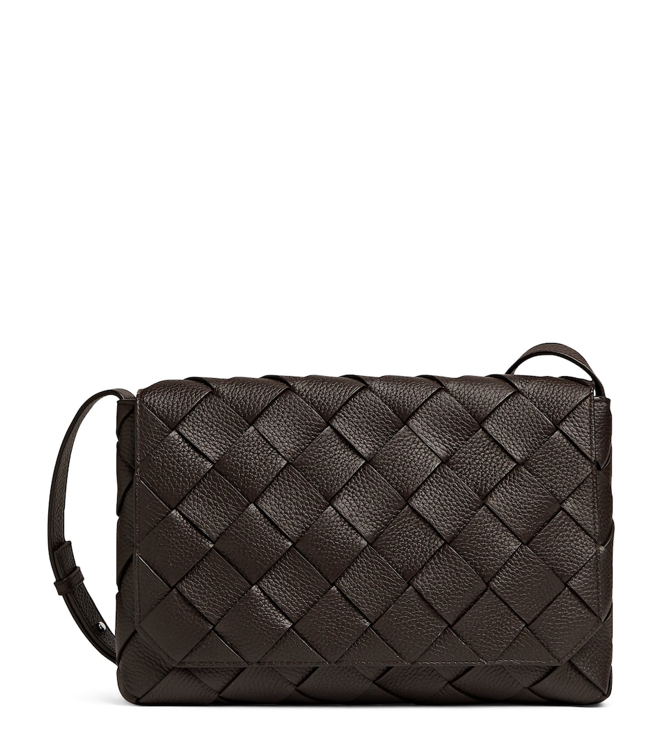 Large Leather Diago Cross-Body Bag