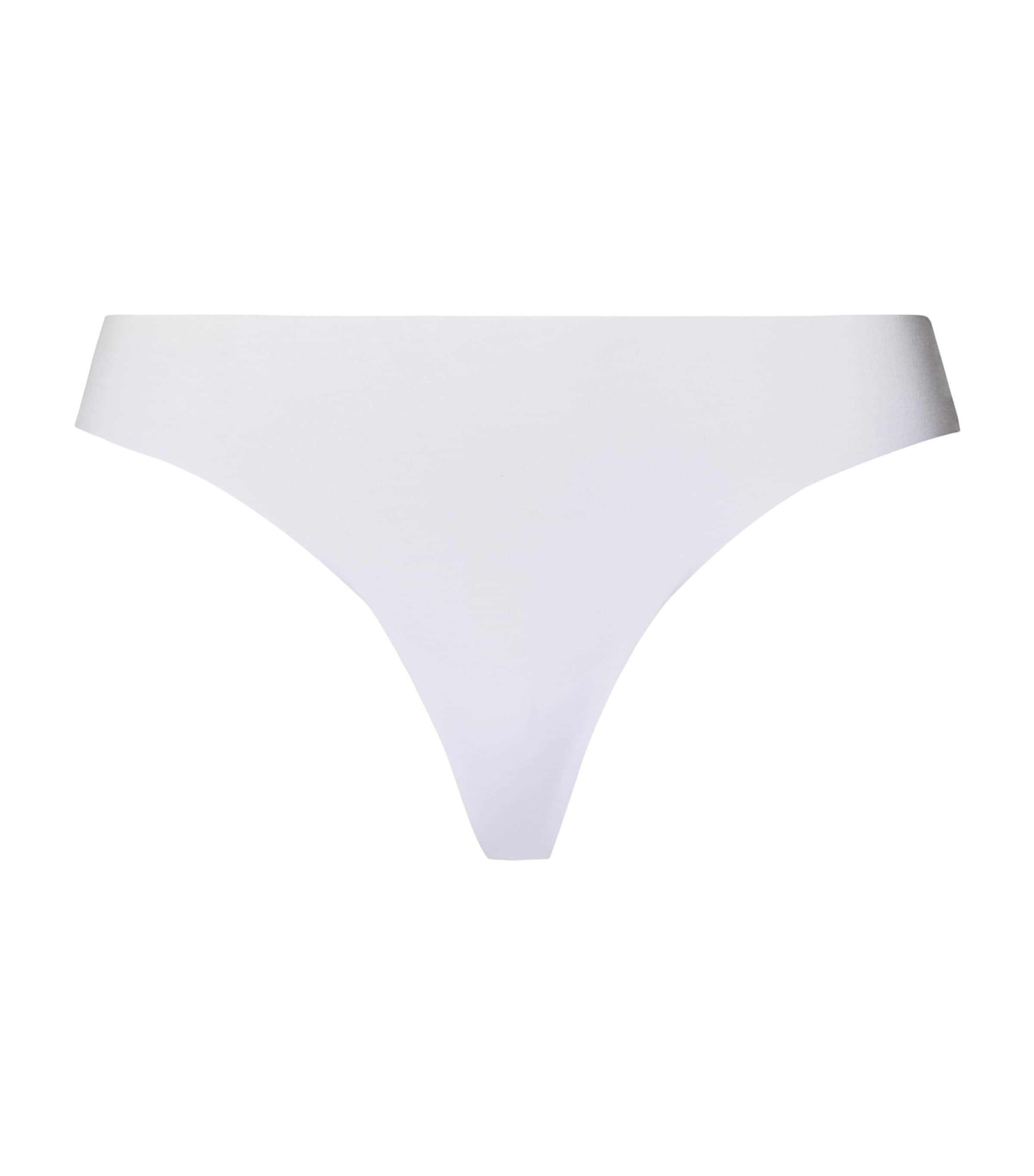Hanro Womens Invisible Cotton Thong White