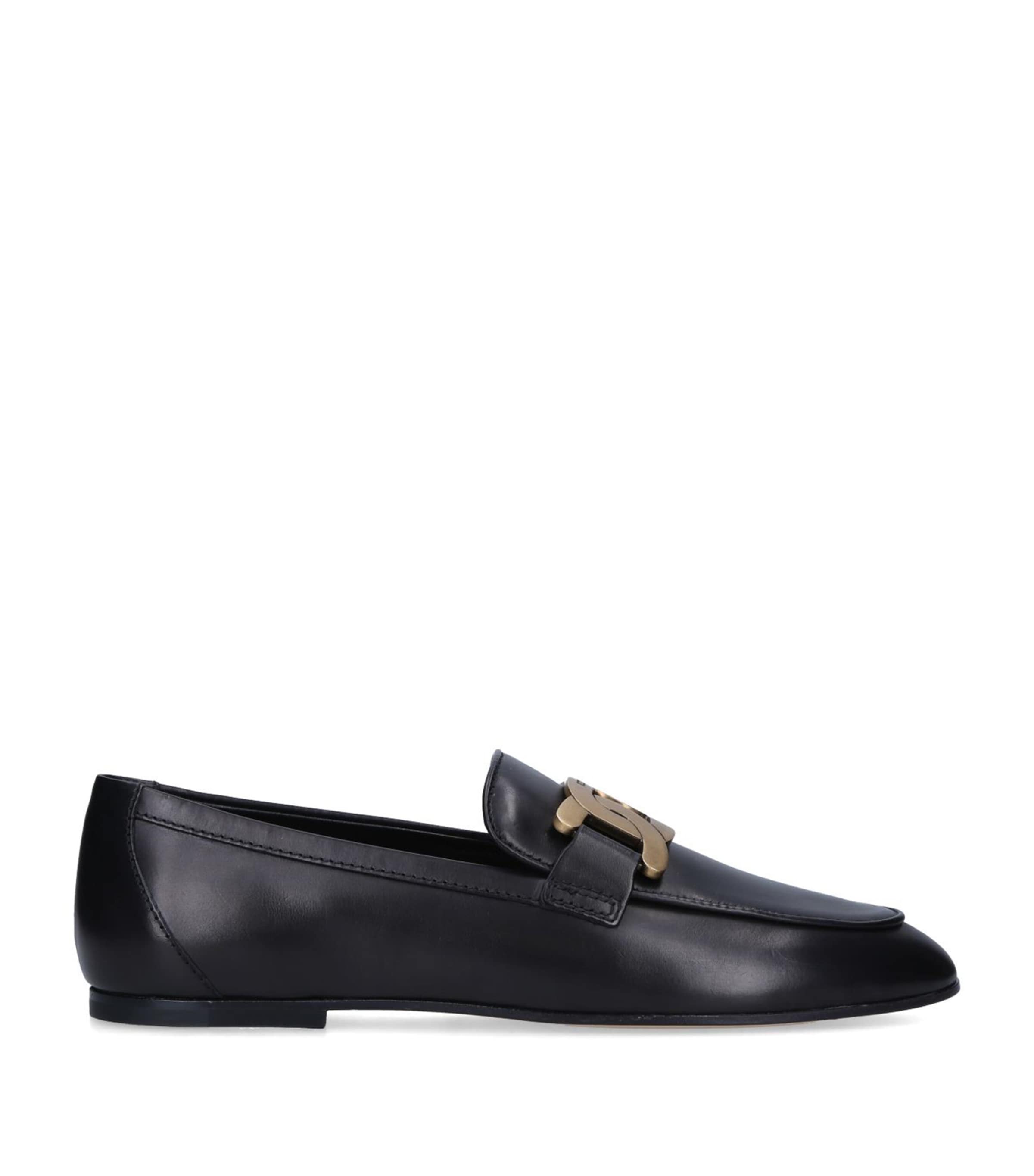 Tod's Leather Kate Loafers Black