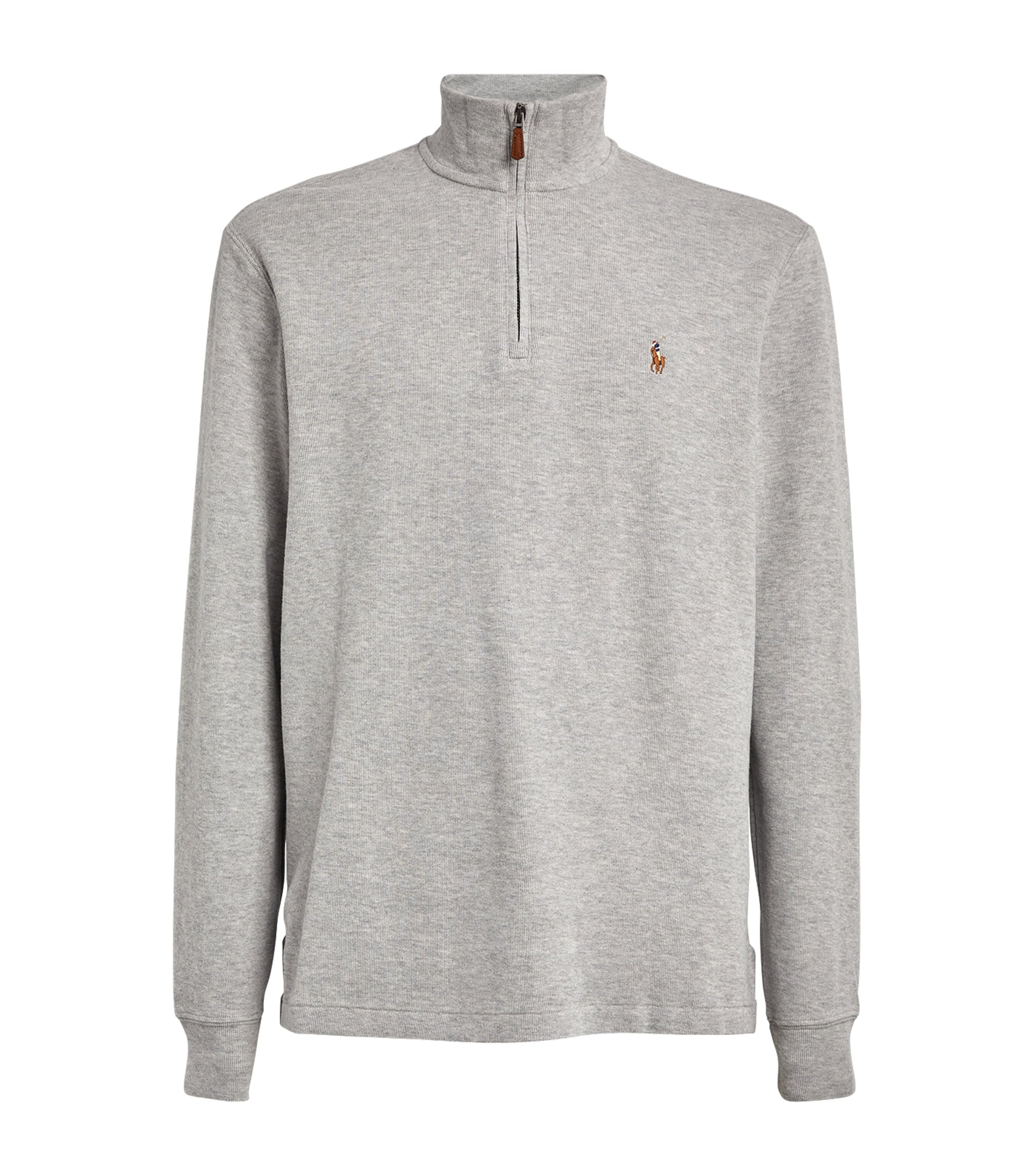 Cotton Quarter-Zip Sweater