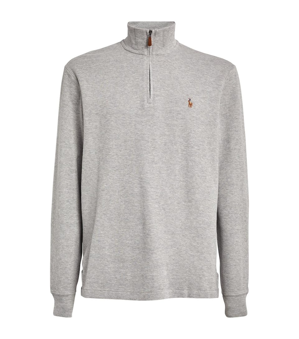 Cotton Quarter-Zip Sweater