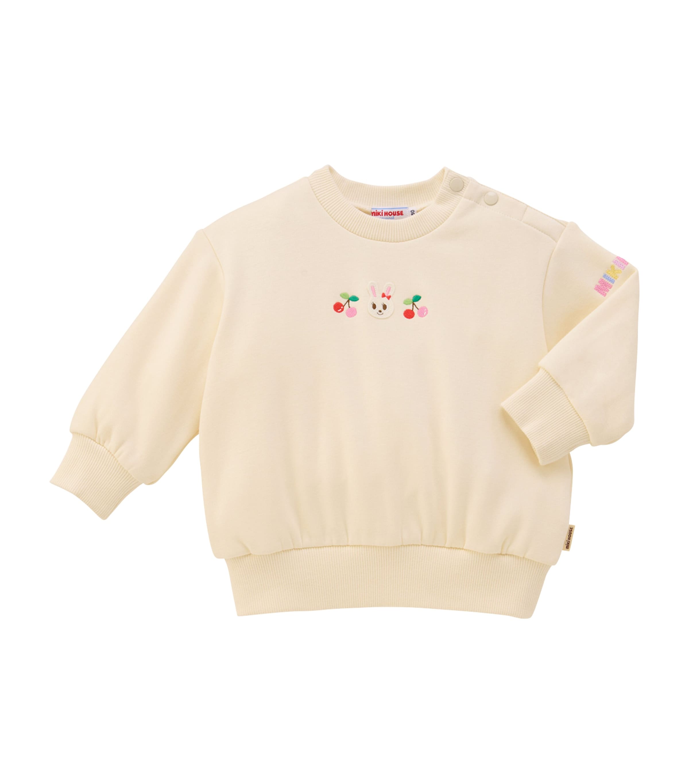 Miki House Appliqué Bunny Sweatshirt (12 Months - 5 Years)