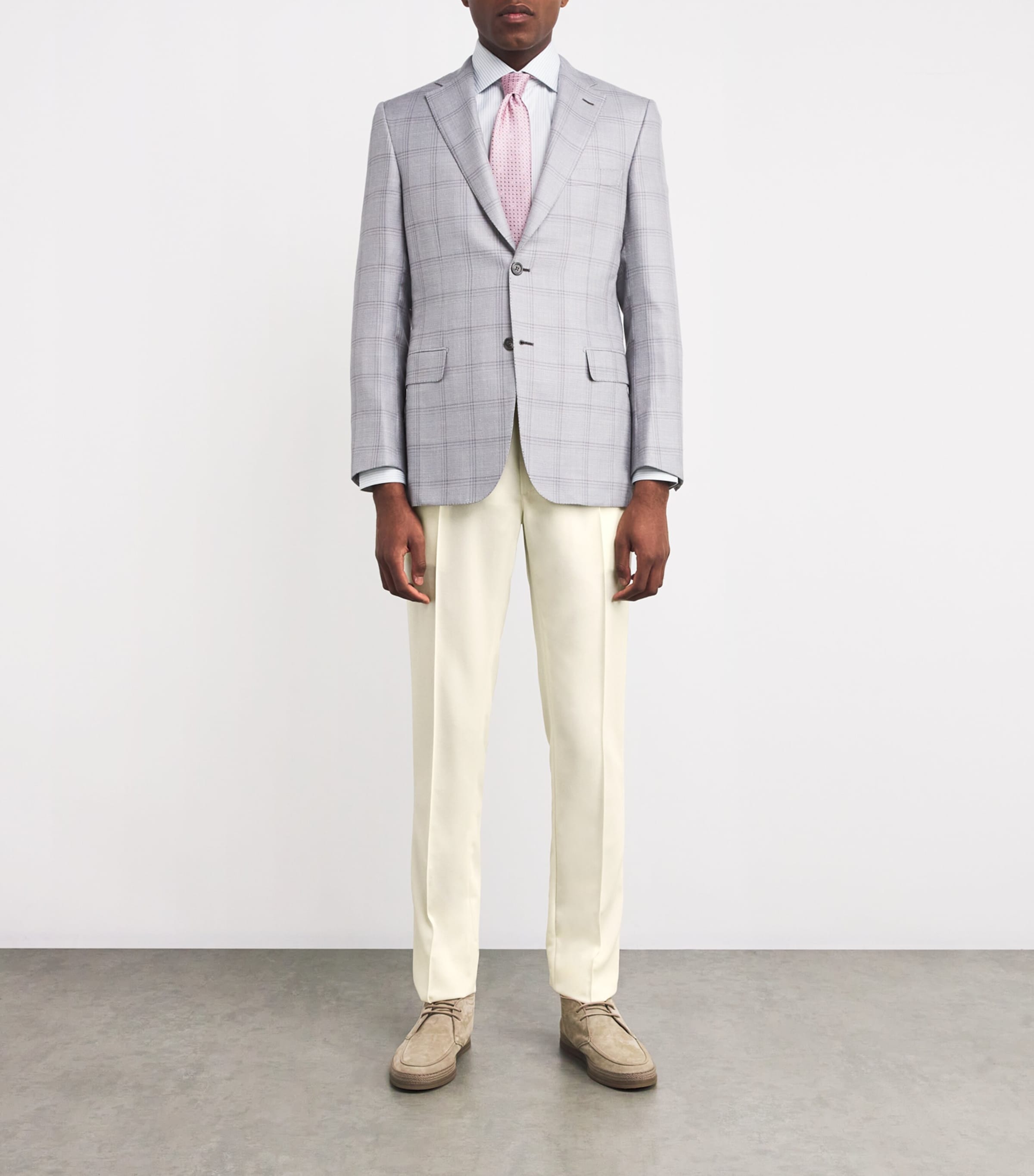 Brioni Mens Virgin Wool Twill Melbourne Trousers