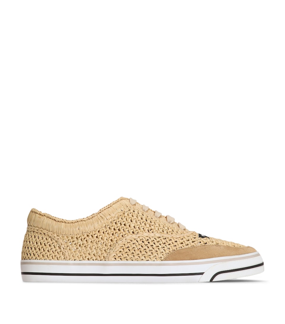 Dolce&Gabbana Raffia Sailing Sneakers Crema/naturale