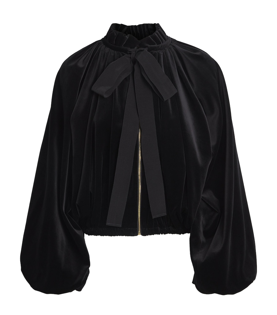 Velvet Blouson Jacket