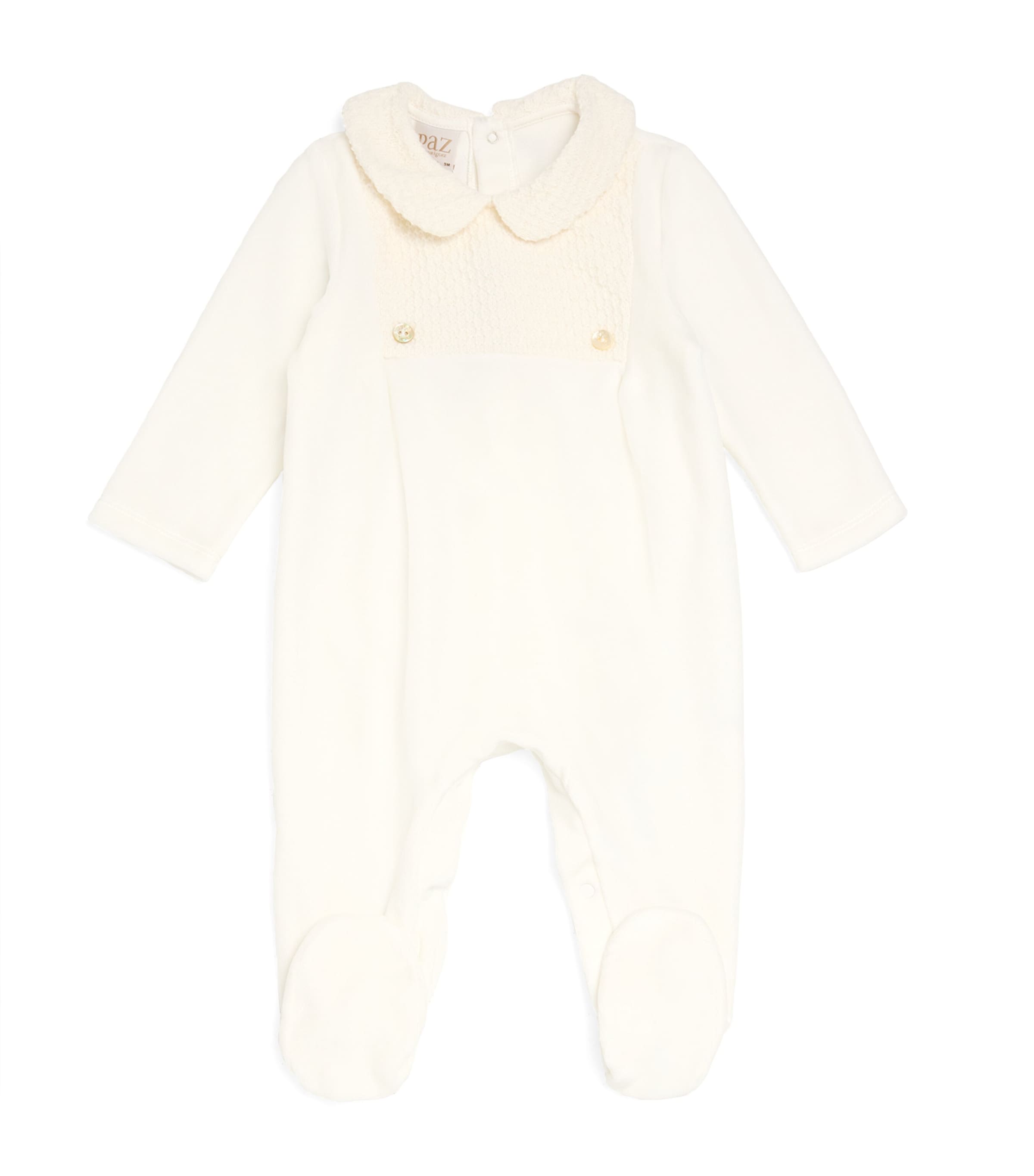 Cotton-Blend Velvet All-In-One (9 Months)