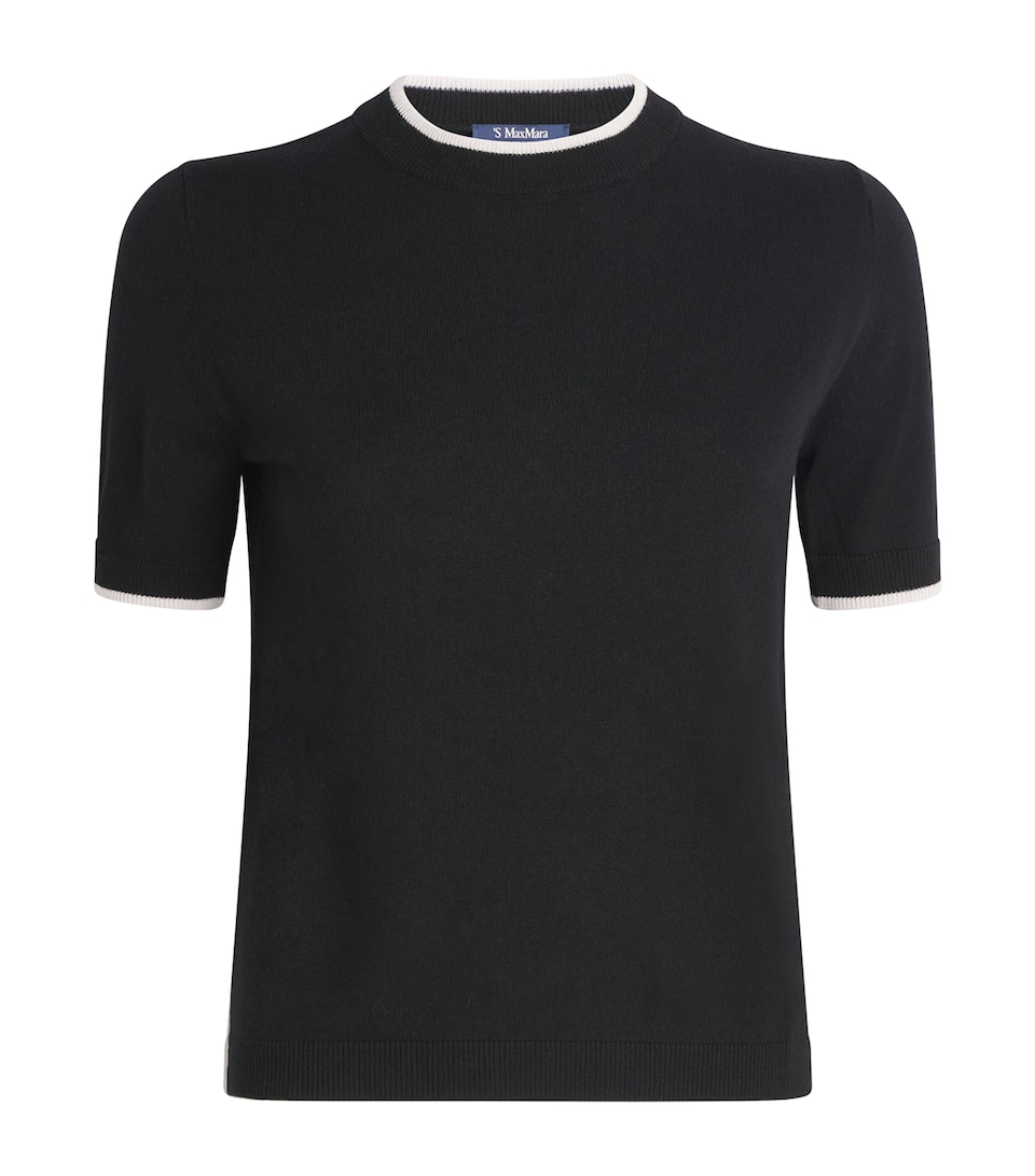 Virgin Wool Contrast-Trim Sweater