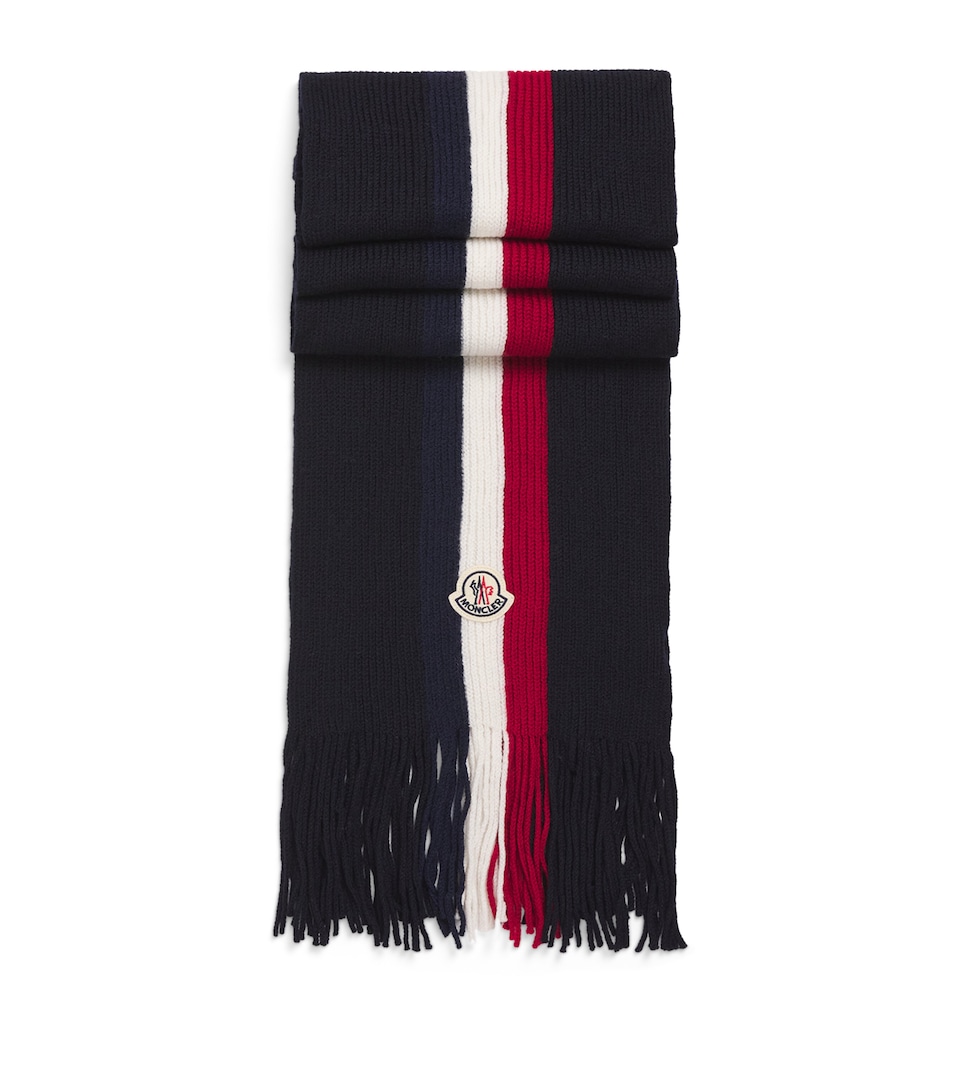 Virgin Wool Tricolour Scarf