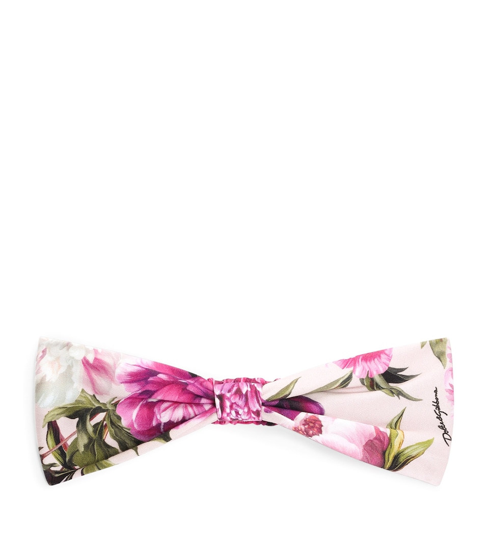 Dolce&Gabbana Kids Peony Print Headband Peonie F.ros