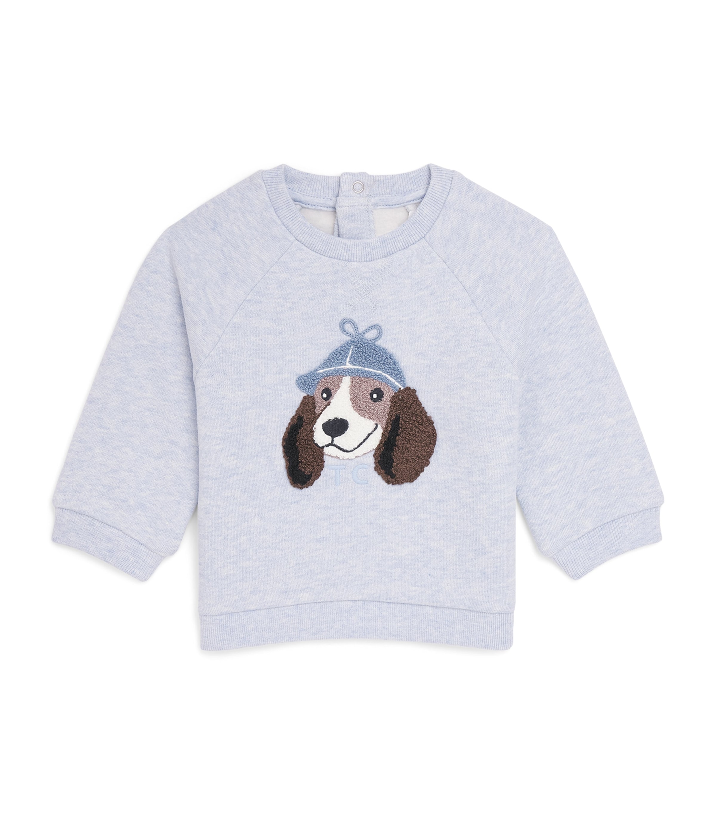 Tartine et Chocolat Cotton Embroidered Dog Sweatshirt (3 Months-4 Years) Chiné