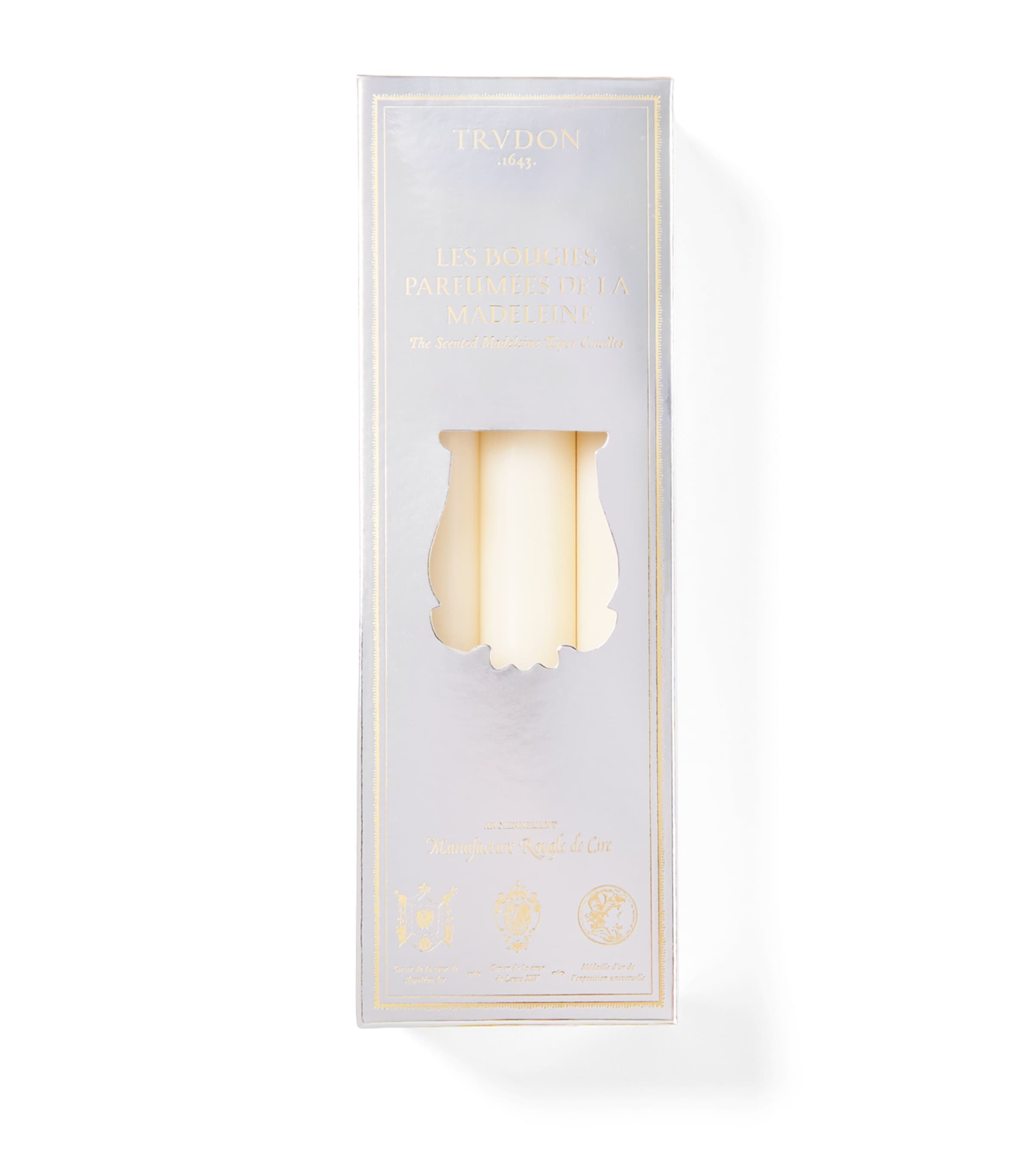 Trudon Fir Madeleine Tapered Candles (Set of 6) Silver