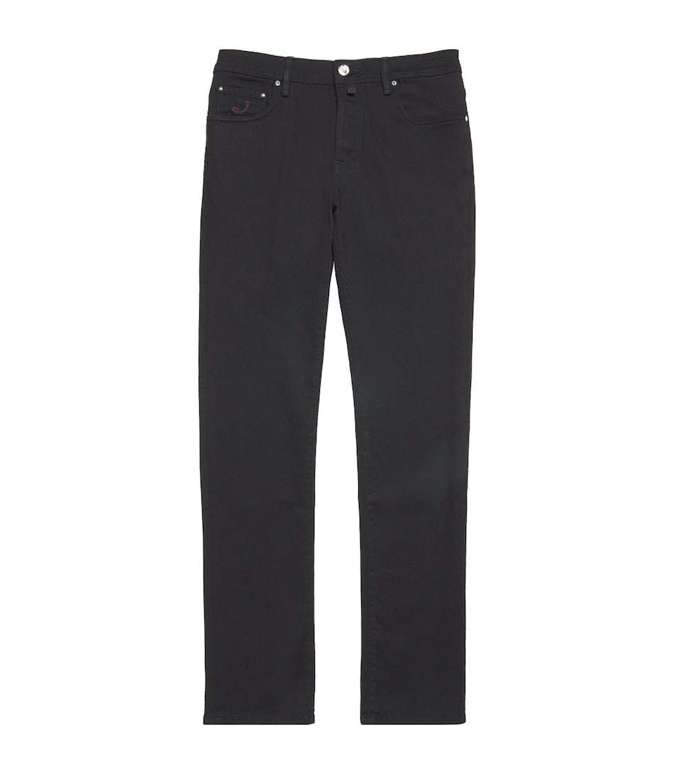 Lizardskin-Patch Bard Slim Jeans