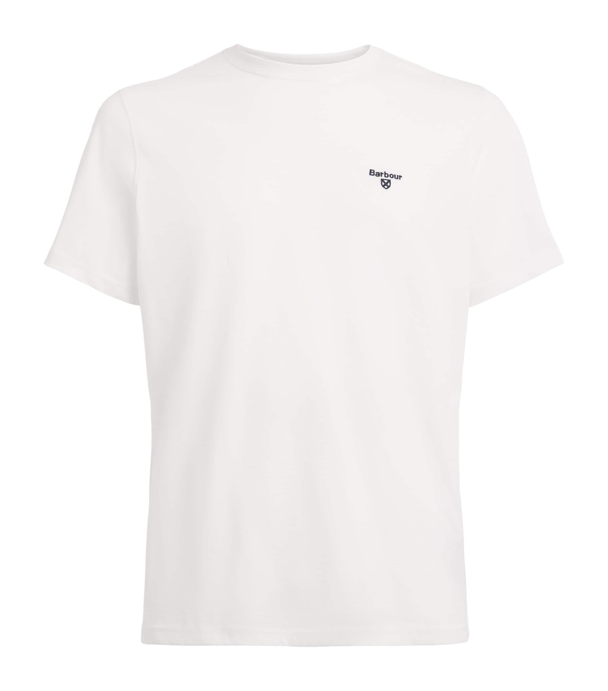 Barbour Mens Cotton Essential Sports T-Shirt White