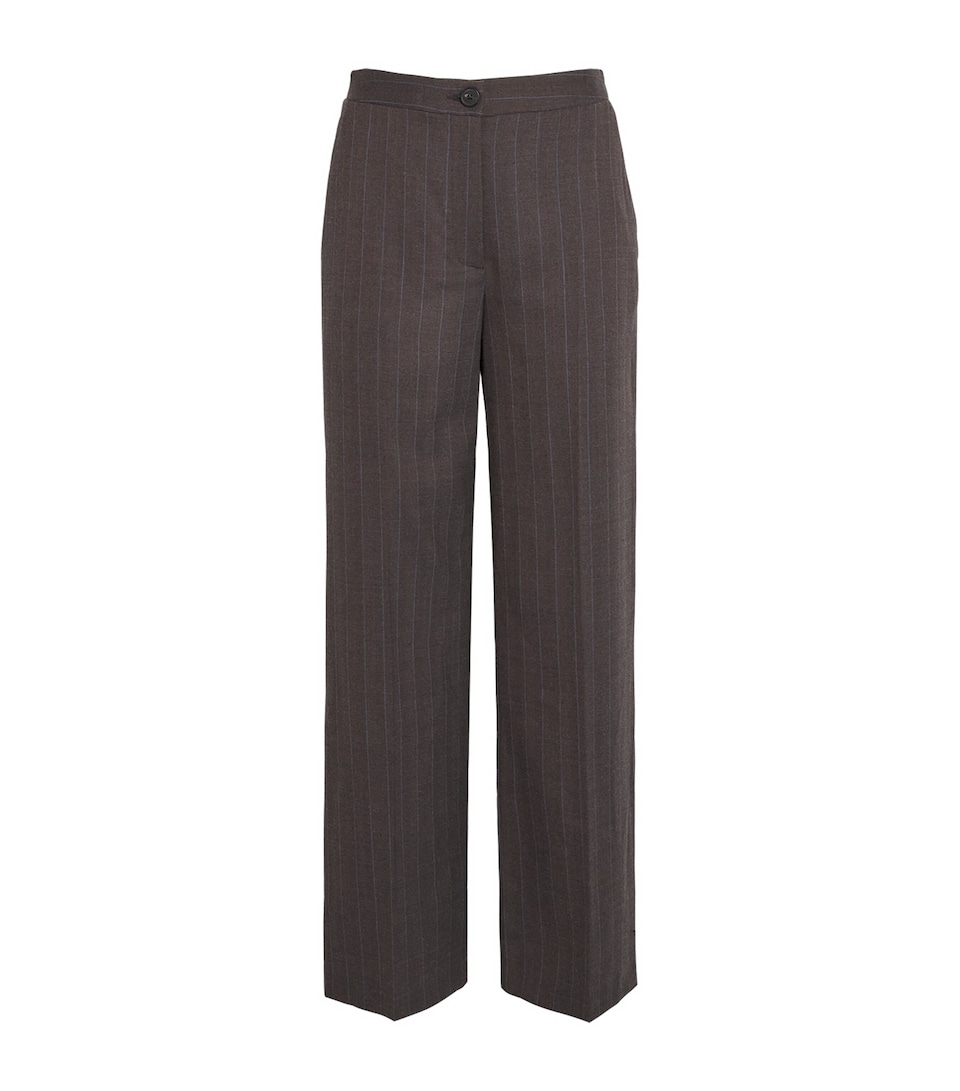 Claudie Pierlot Womens Striped Wide Tailored Trousers Dual Color