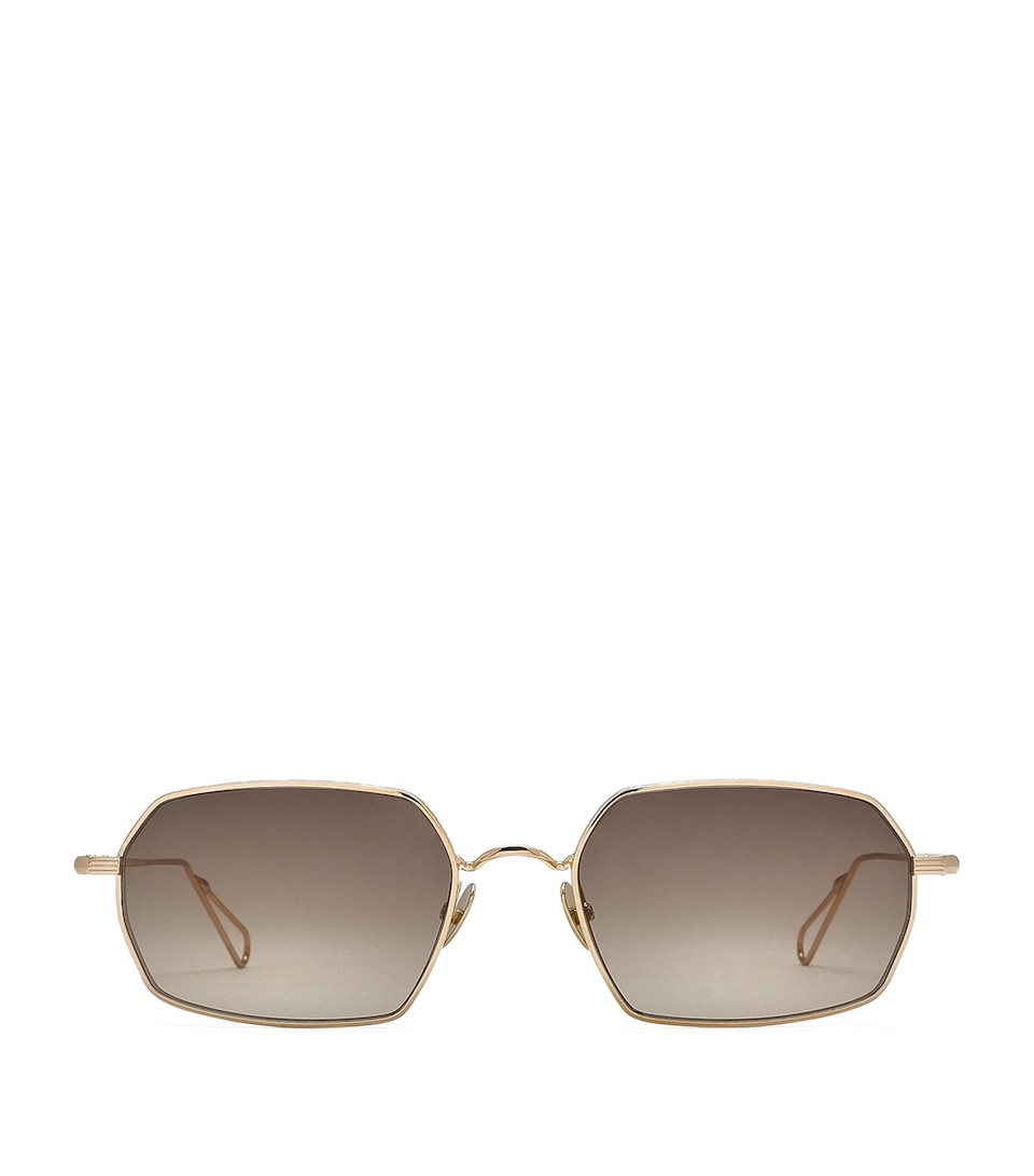 YOKE Colisee Rectangle Sunglasses Champagn/ Rain Grad