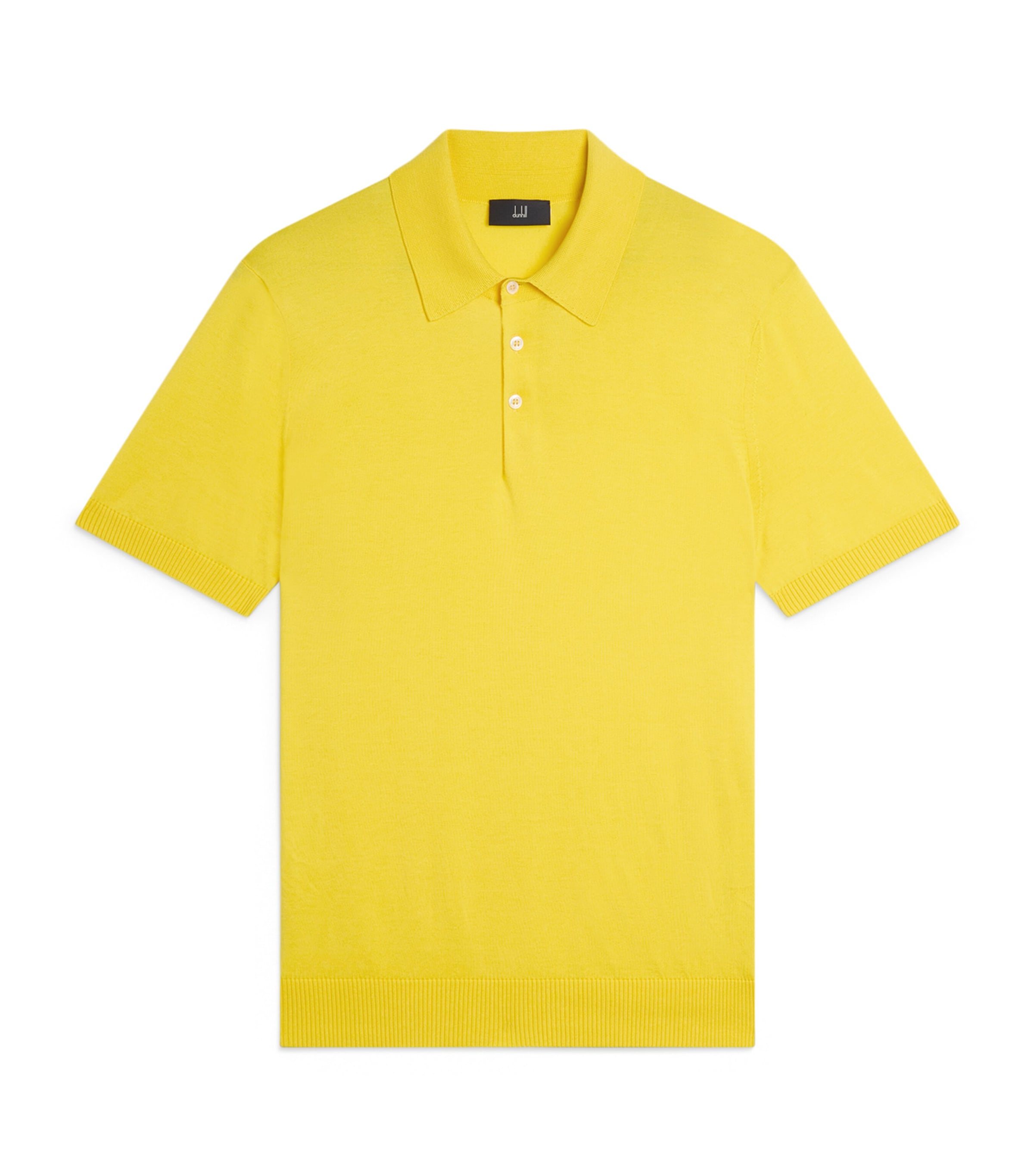 Dunhill Mens Cotton-Mulberry Silk Polo Shirt