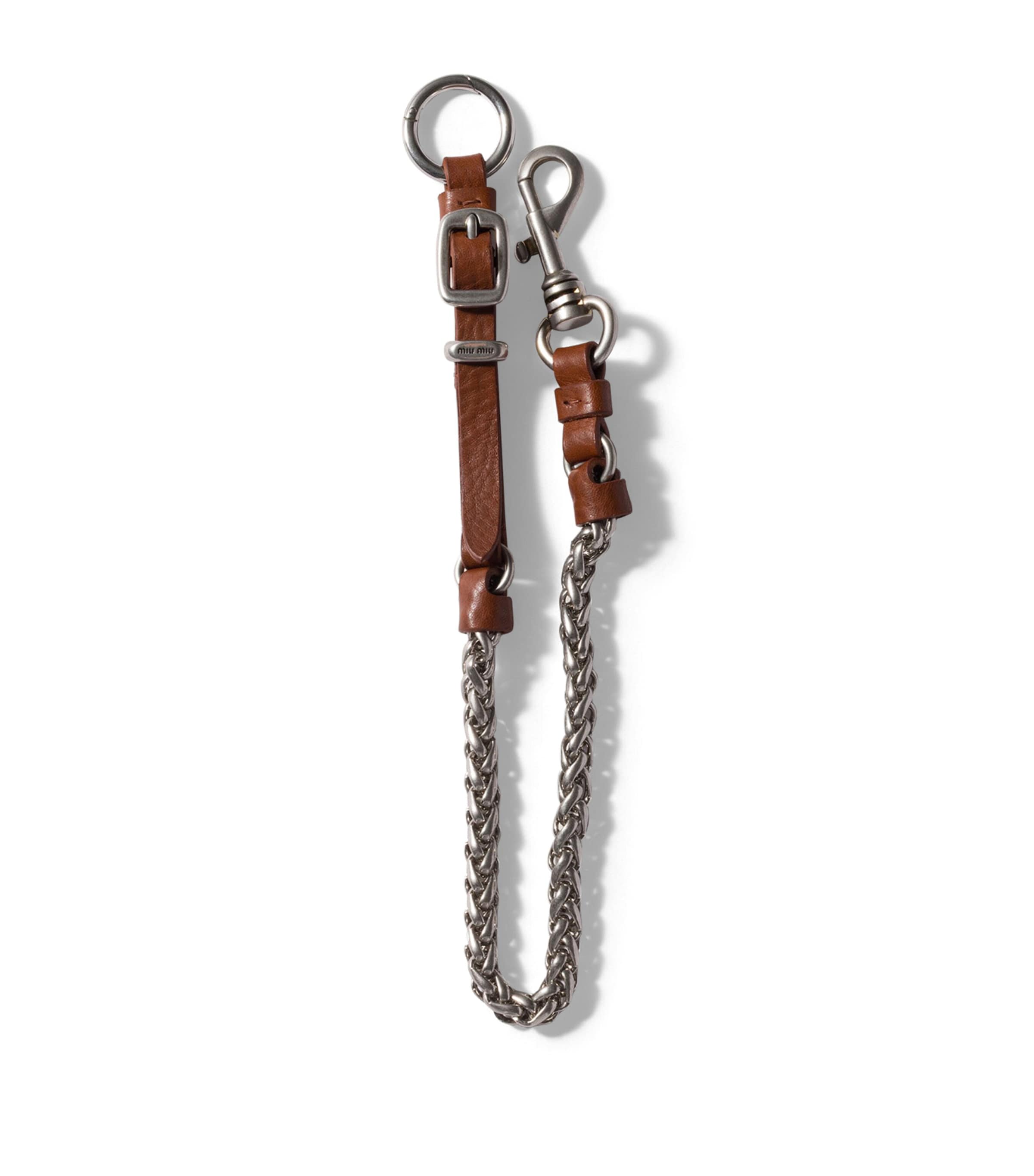 Miu Miu Leather Trick Keyring