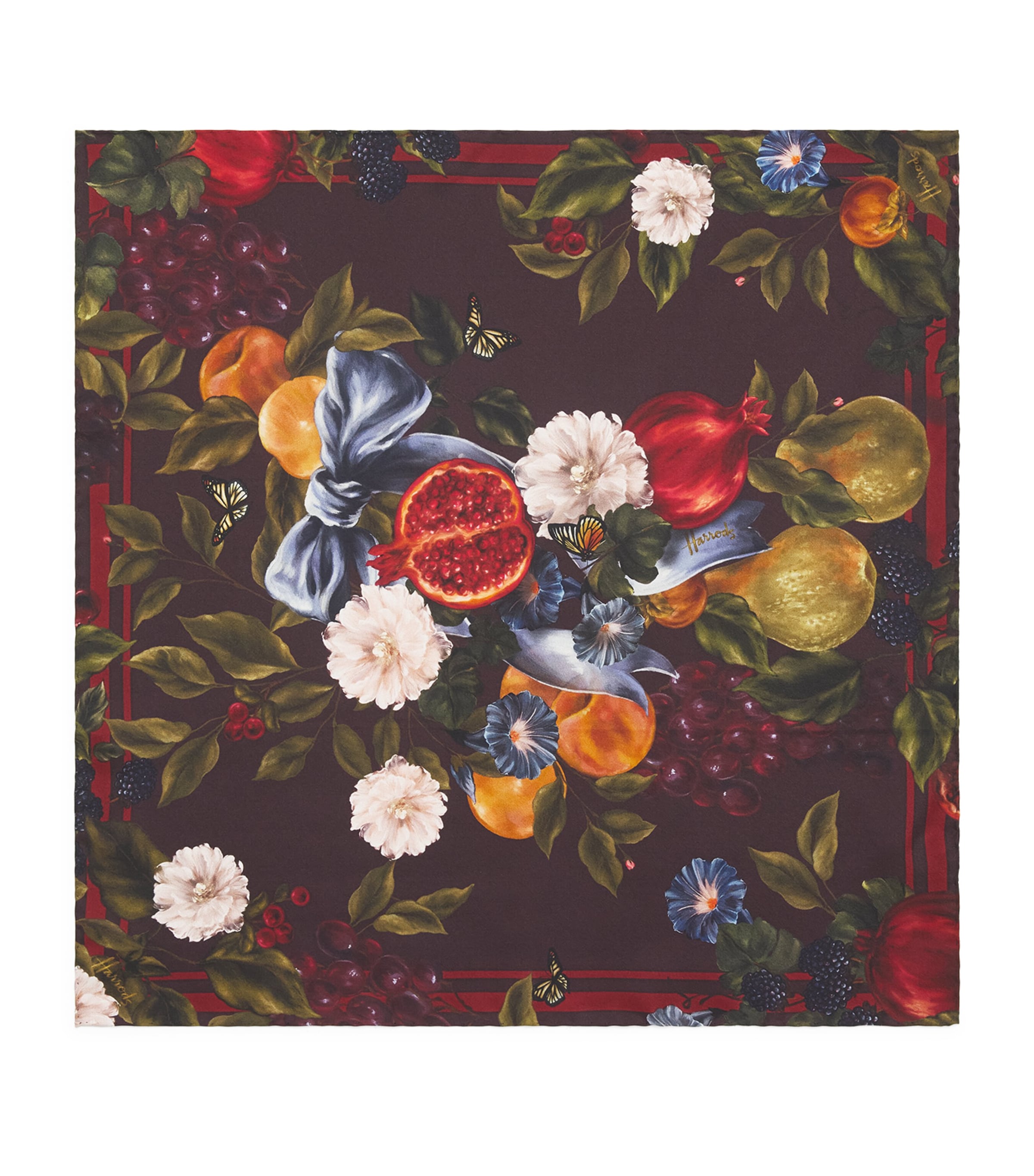 Harrods Silk Festive Banquet Scarf