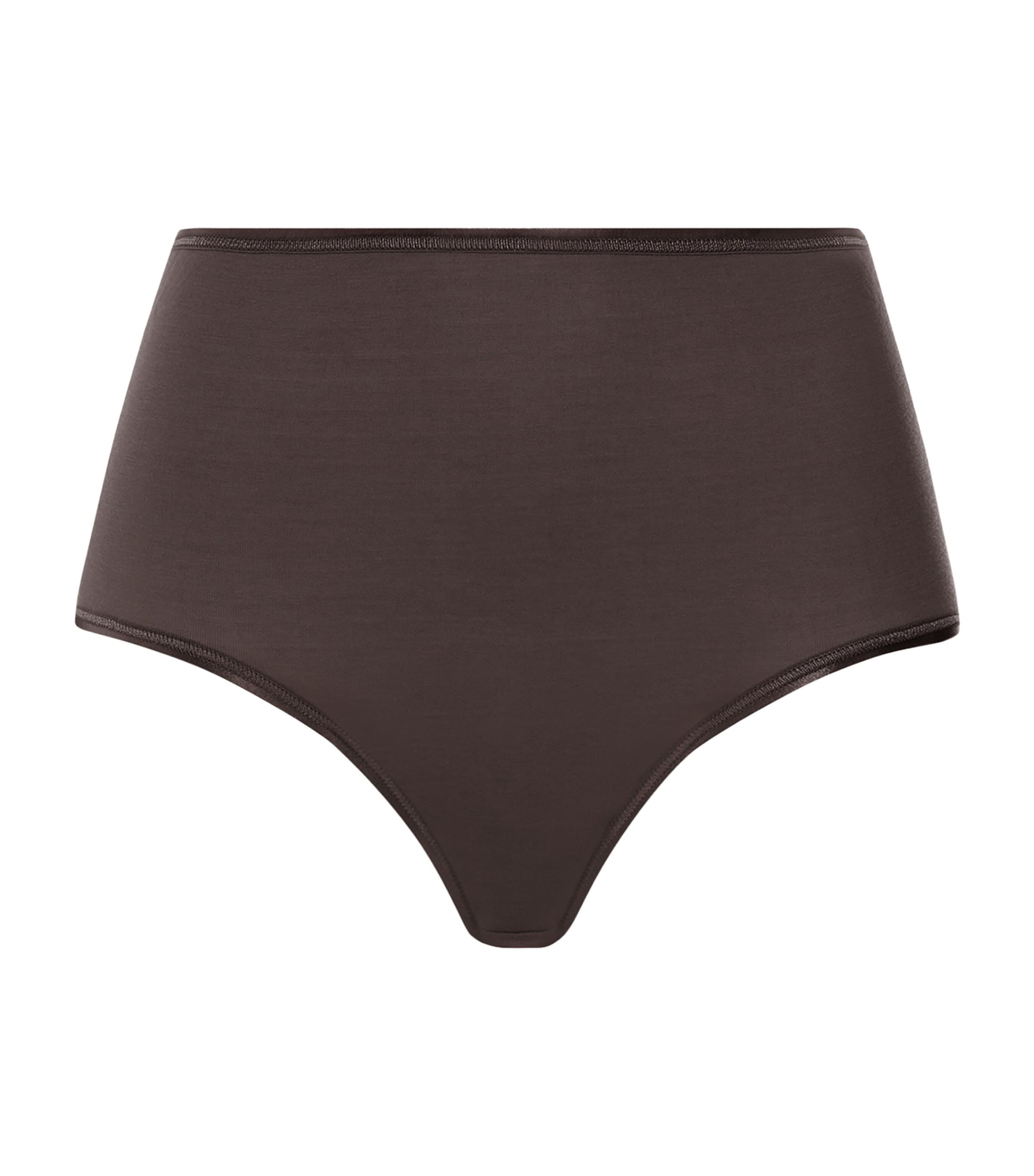 Hanro Womens Cotton Maxi Briefs Dark Mocha