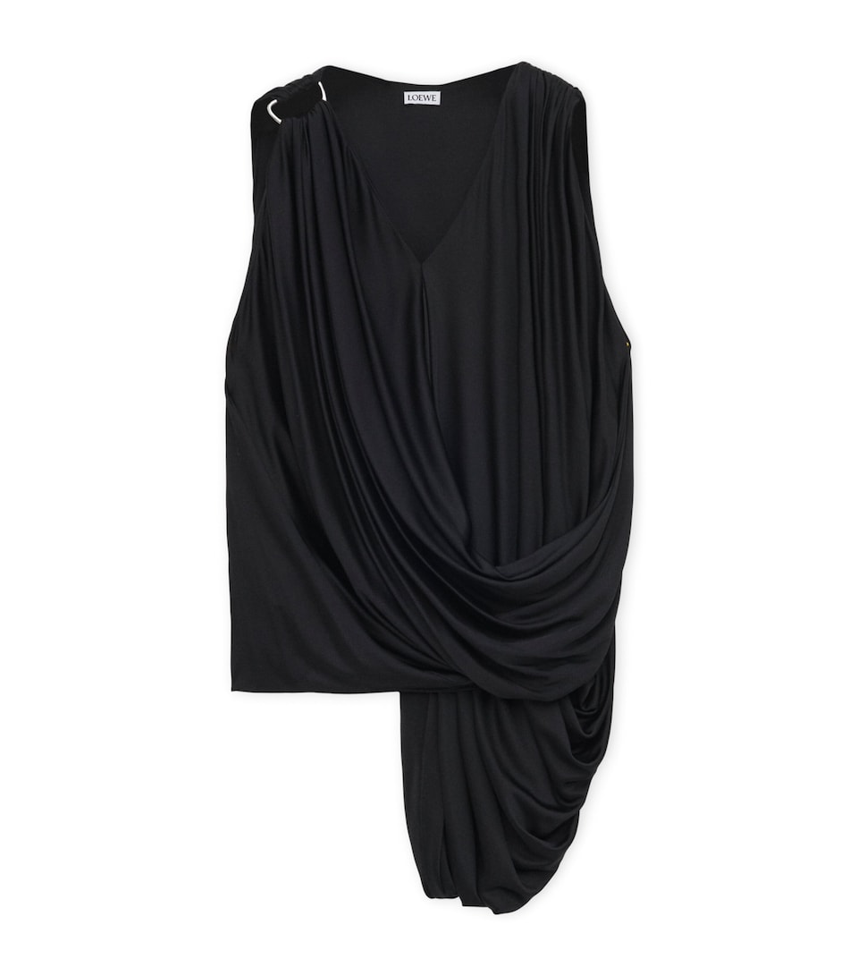 Draped Sleeveless Top