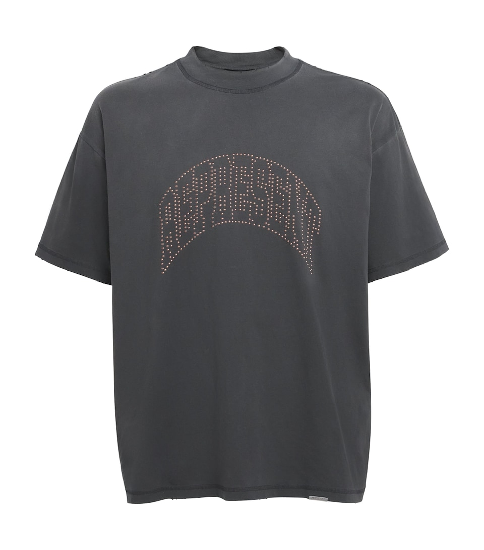 Cotton Embellished Logo T-Shirt