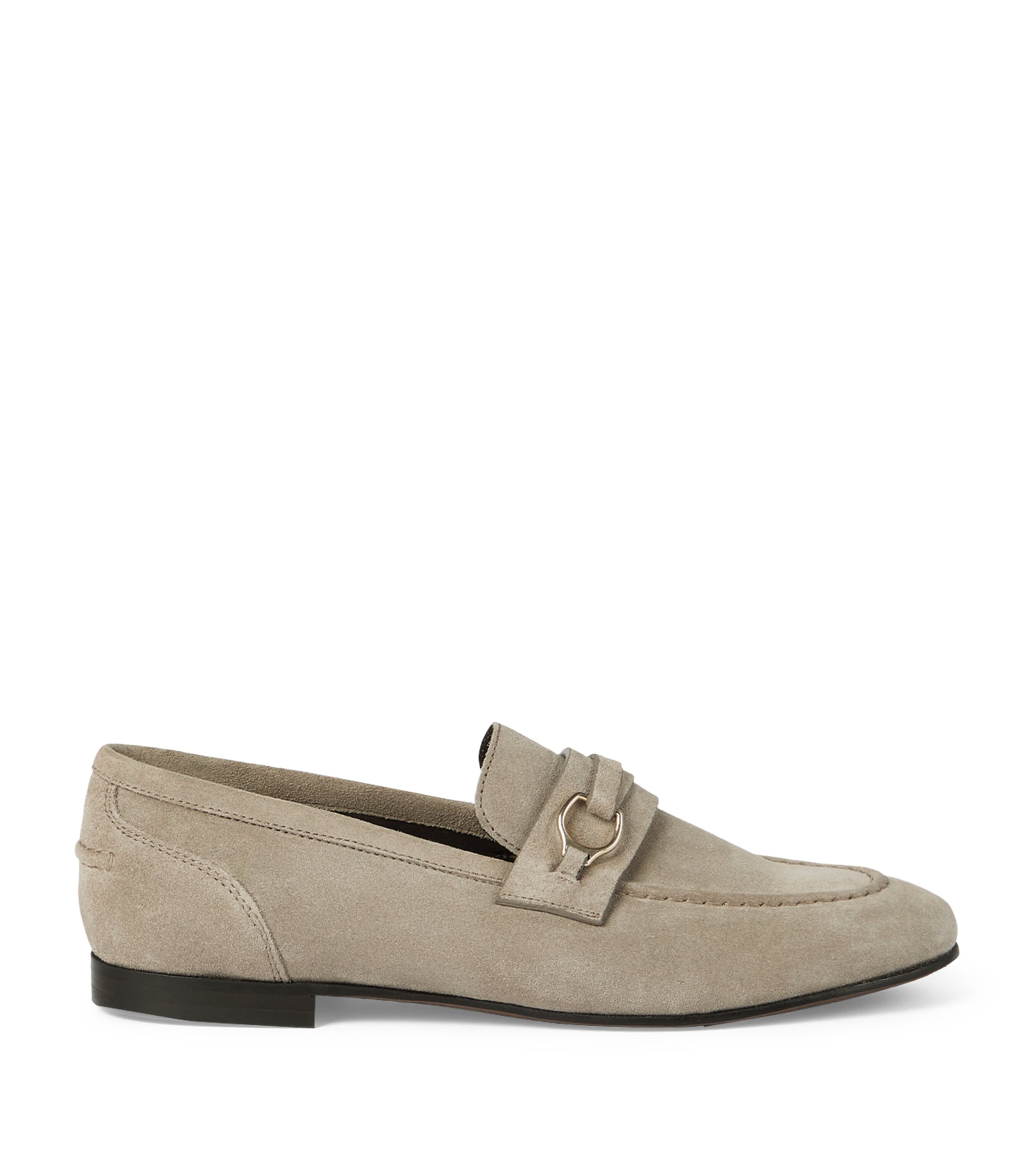 Suede Horsebit Loafers