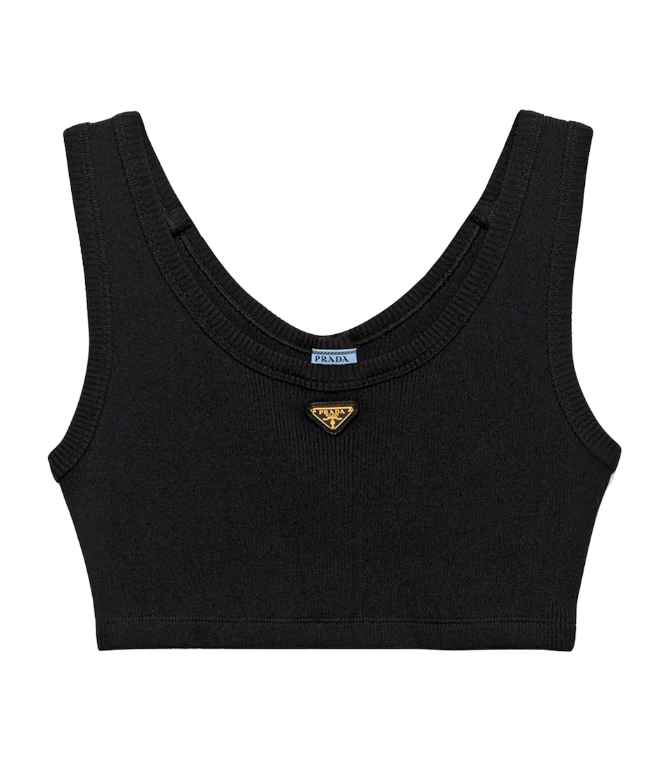 Cotton Triangle Crop Top