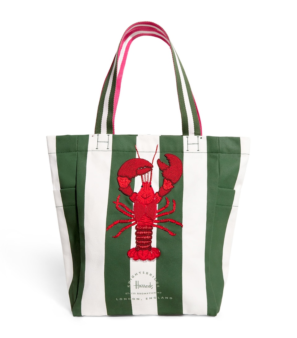 Embellished Lobster Tote Bag