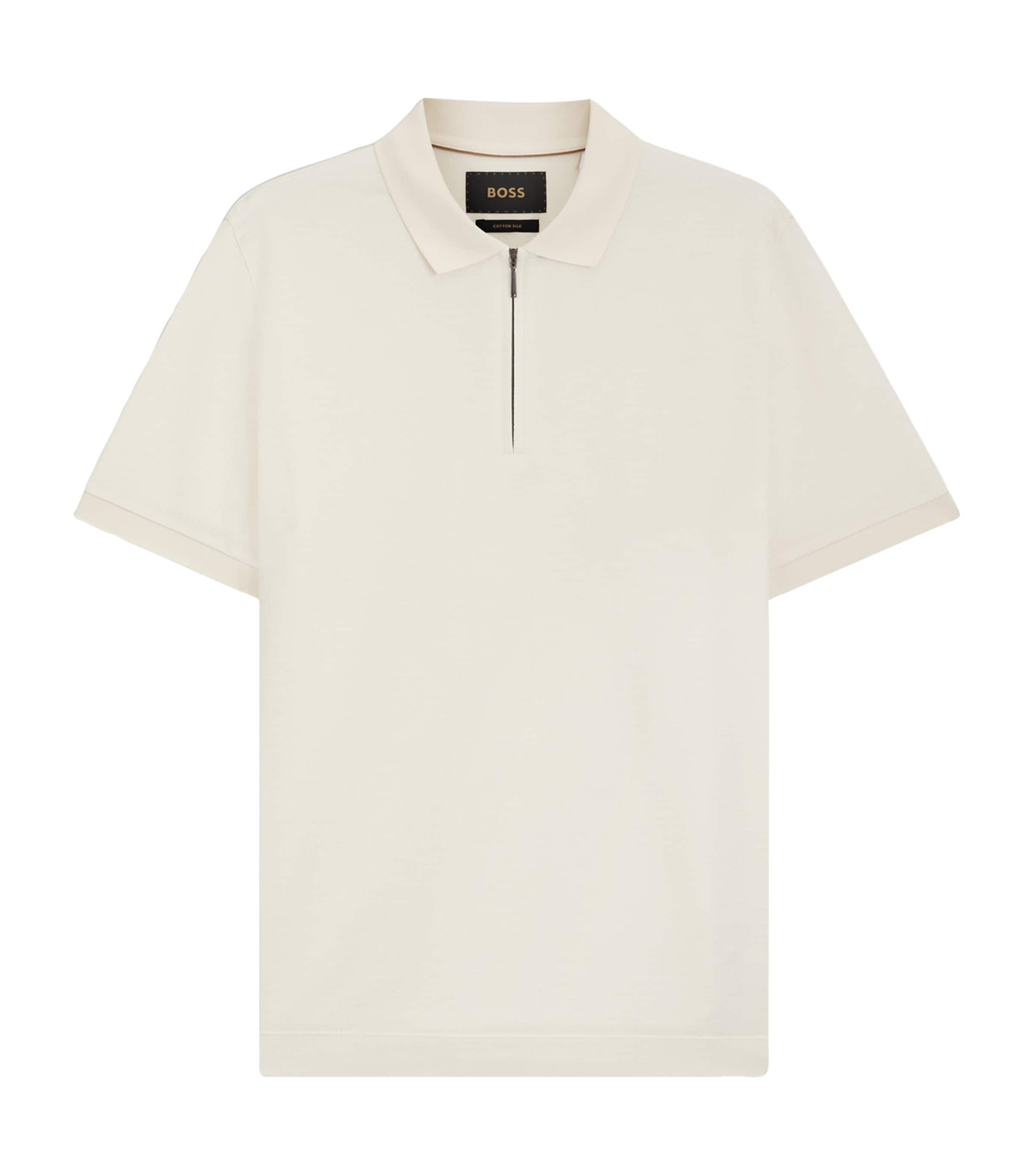 Cotton-Silk Polo Shirt