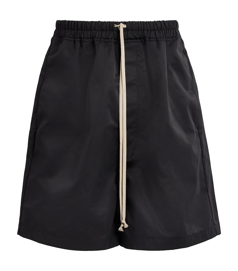 Rick Owens Mens Faun Drawstring Shorts Black