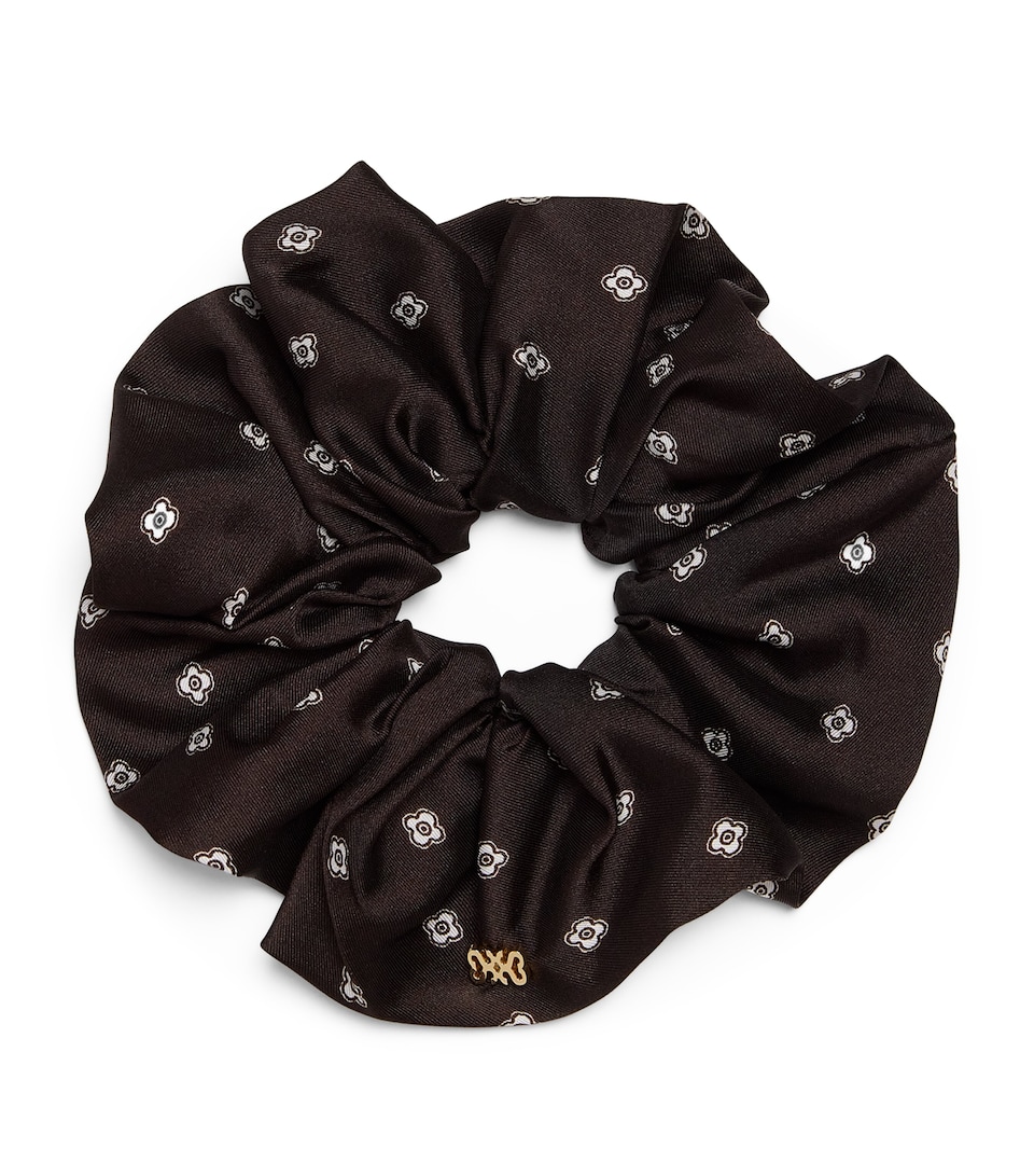 Satin Scarf Print Scrunchie