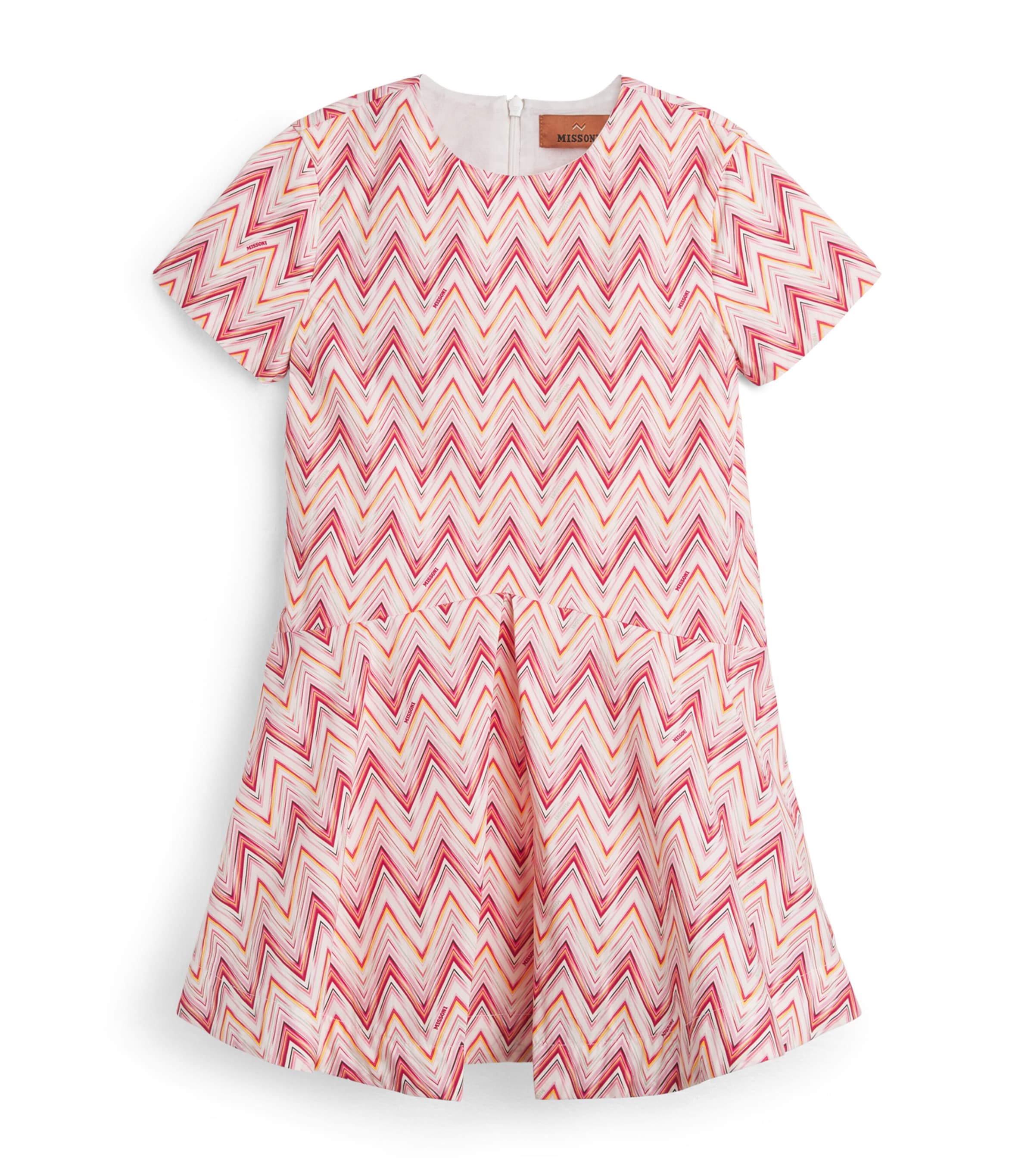 Cotton Zigzag Dress (4-14 Years)