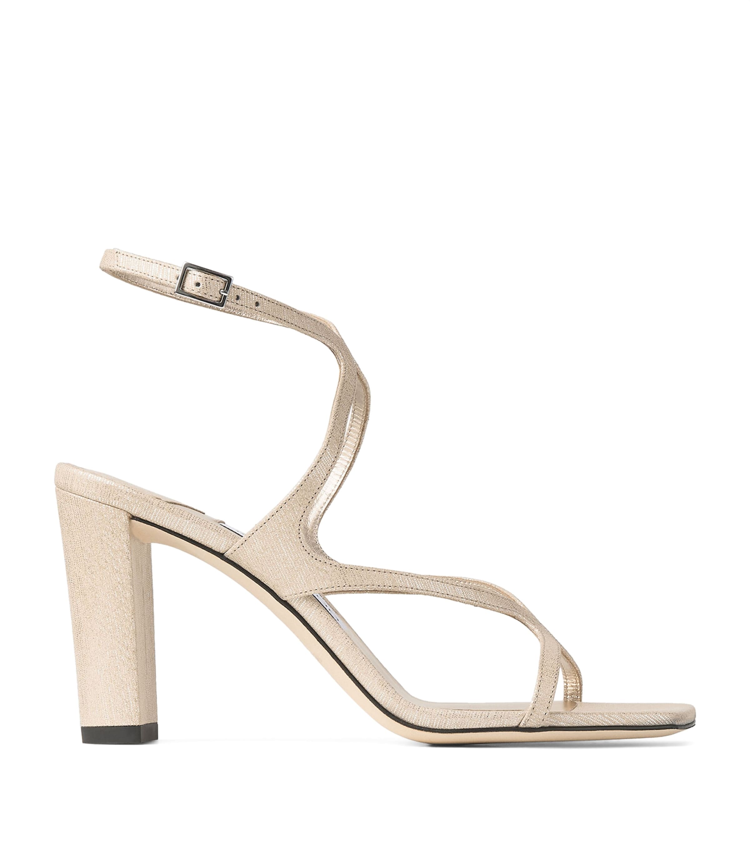 Jimmy Choo Azie 85 Leather Heeled Sandals | Harrods US