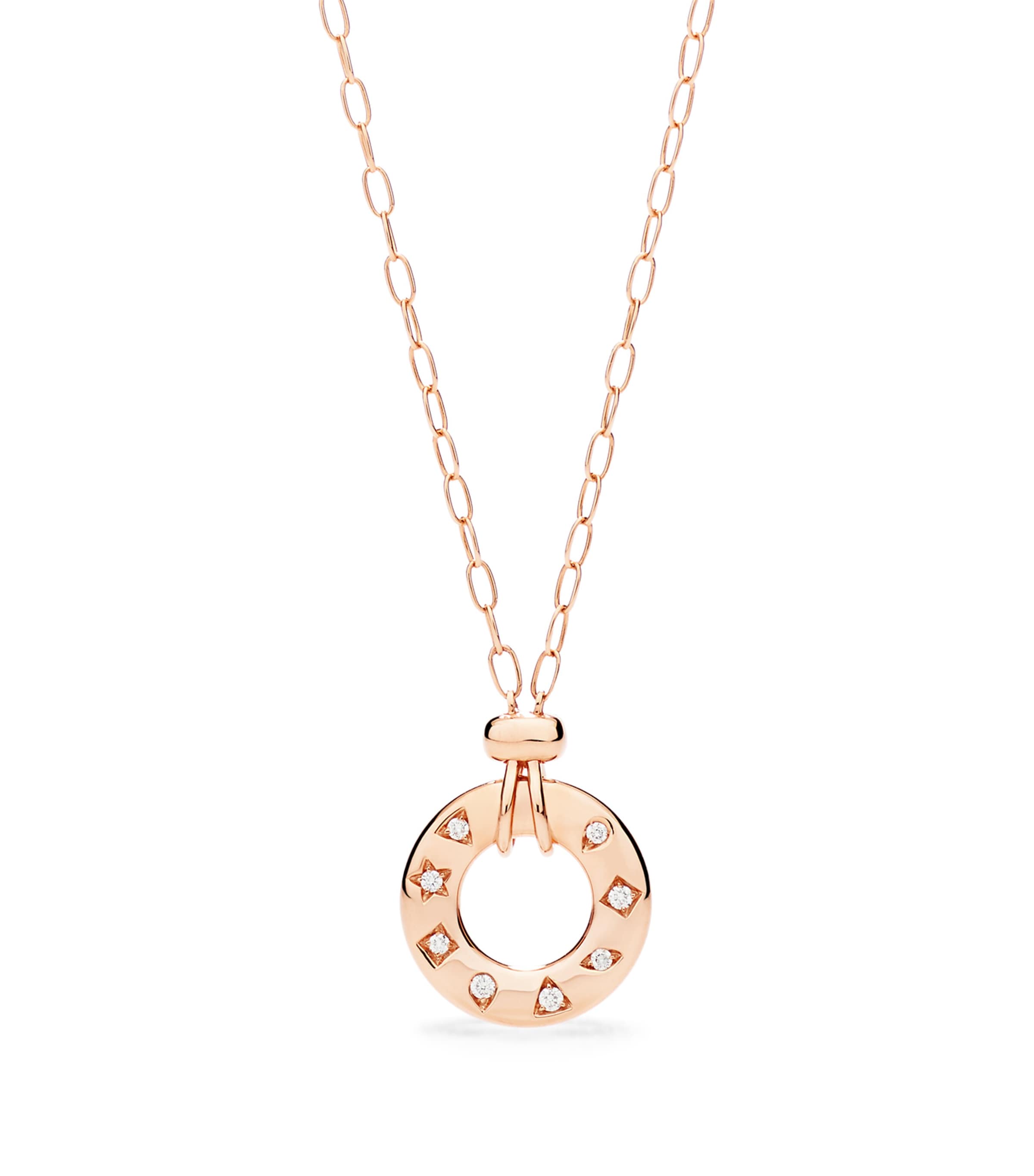 Pomellato Rose Gold and Diamond Iconica Fancy Reversible Necklace