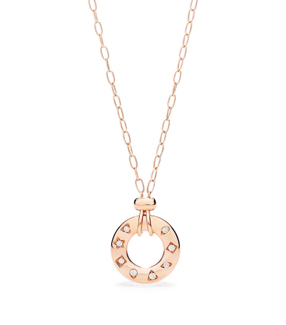 Pomellato Rose Gold and Diamond Iconica Fancy Reversible Necklace