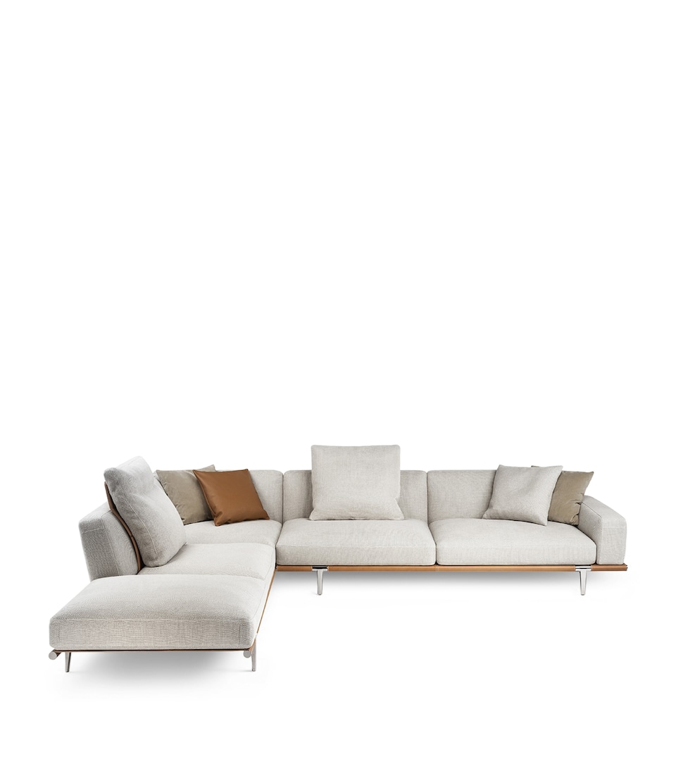 Poltrona Frau Leather Heritage Bronze Let It Be 3-Seater Sofa Lthr Hrtge Il Brnz