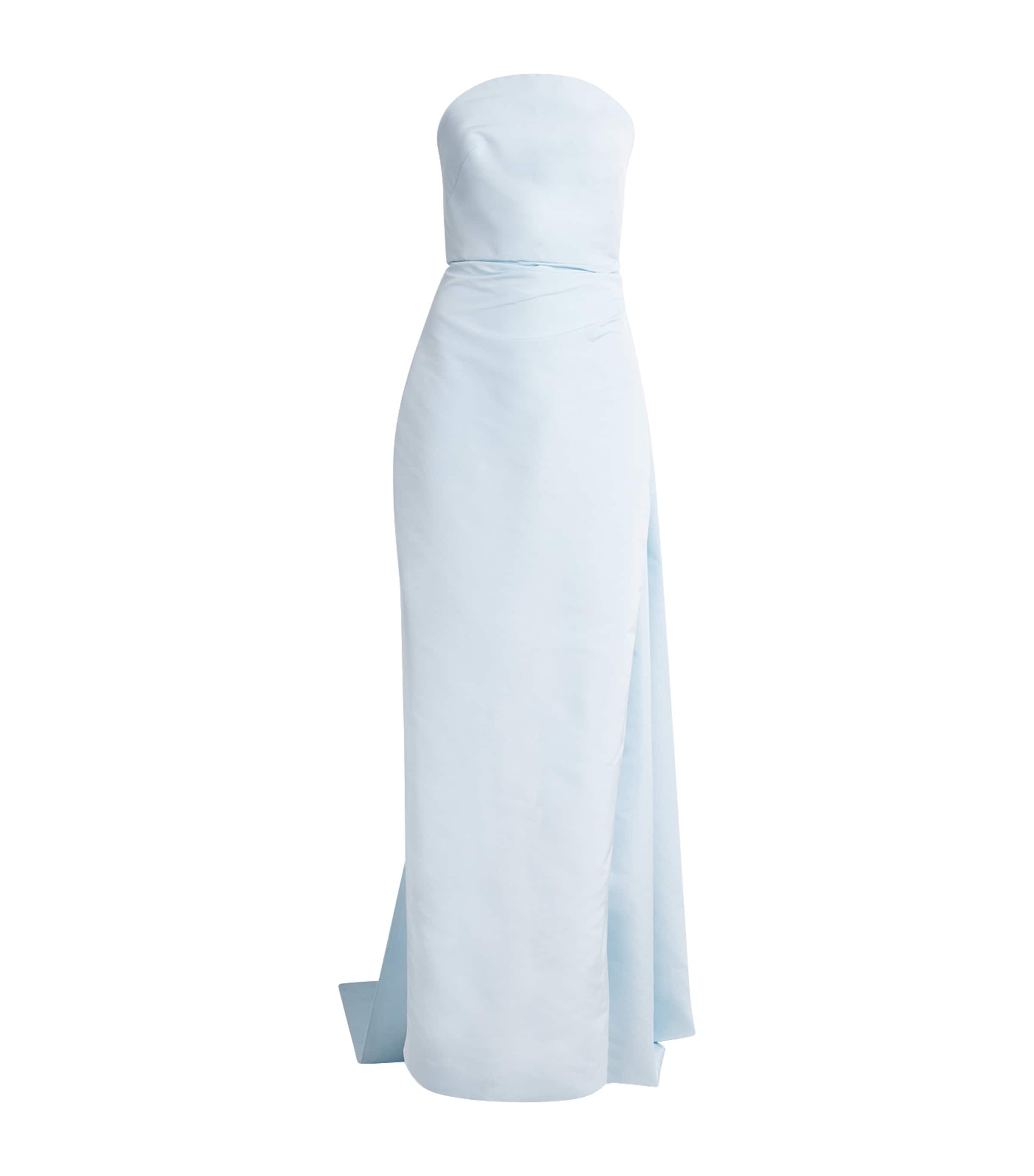 ◆関税込【REBECCA VALLANCE】Bridal La Peregrina crepe gown Bridal La Peregrina crêpe gown in white - Rebecca Vallance
