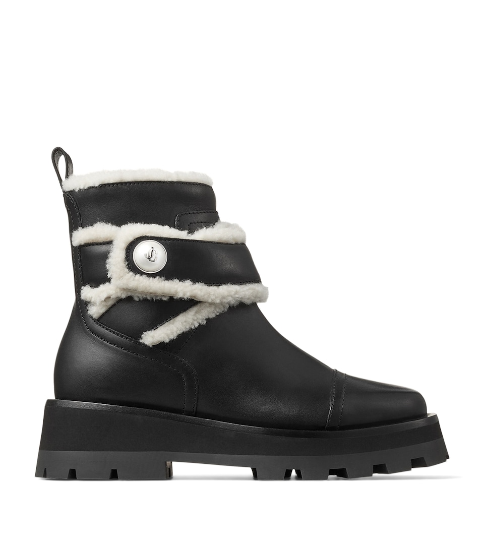 Meena Suede Shearling Boots