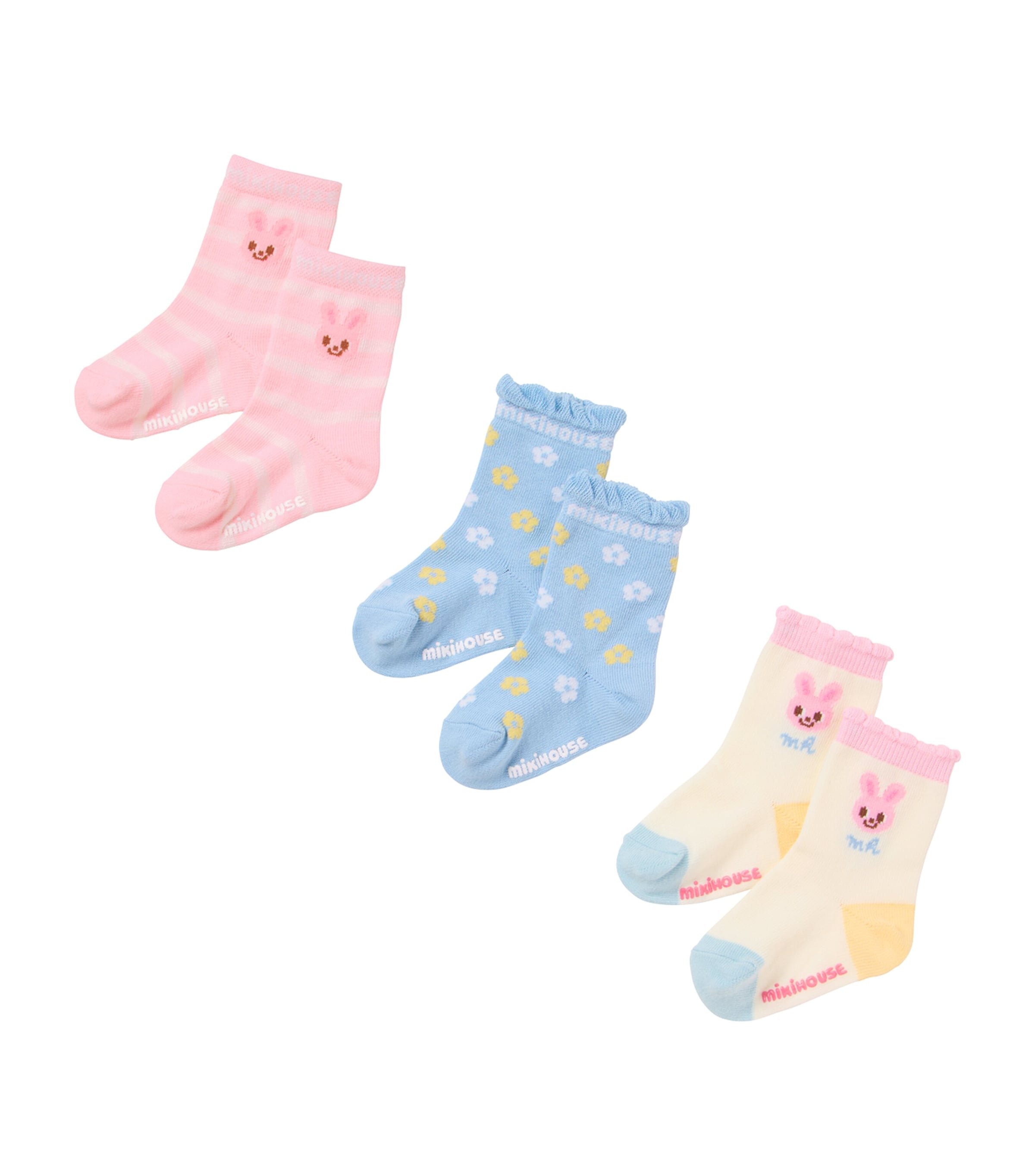 Miki House Patterned Socks (Pack of 3)