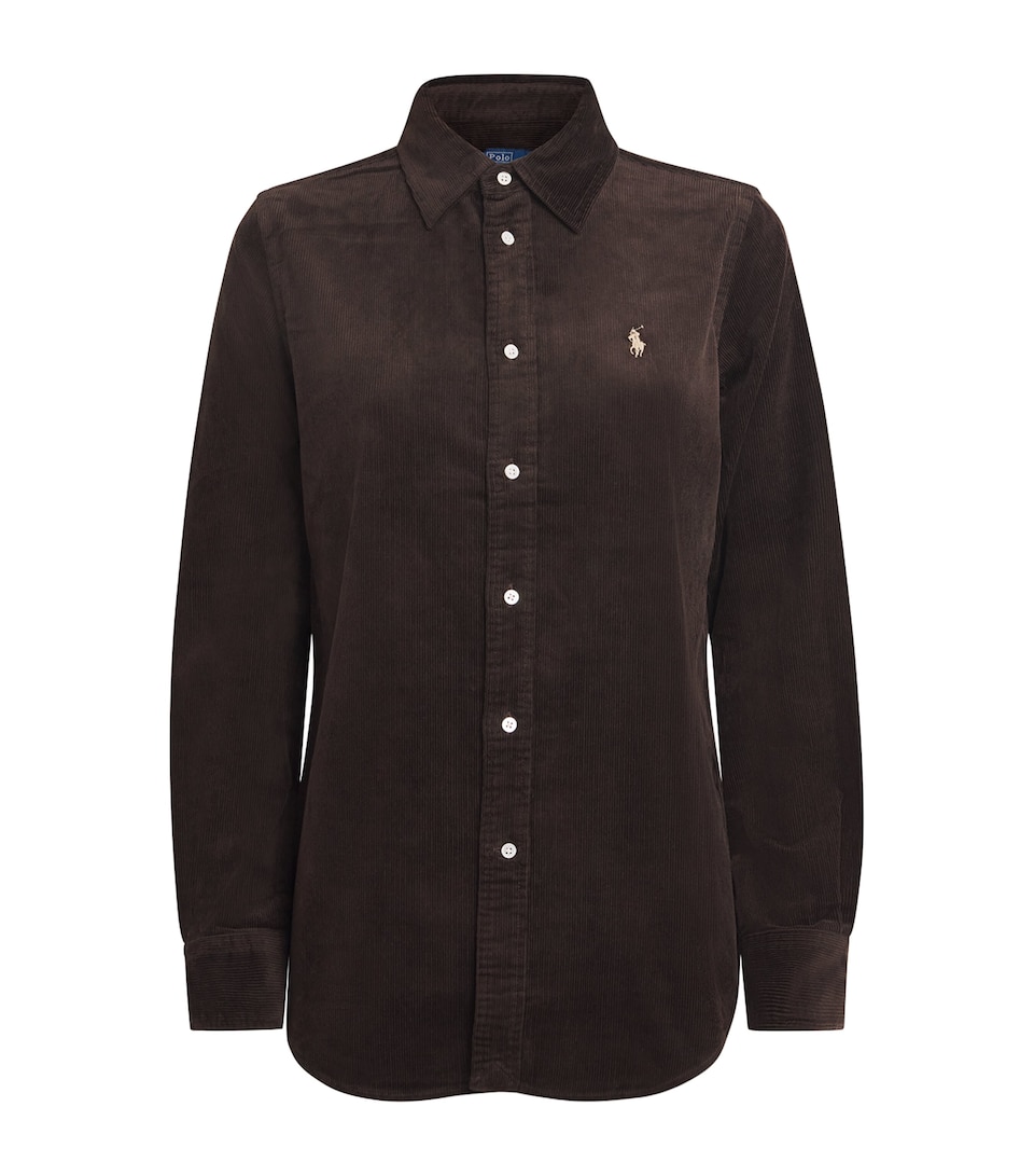 Stretch-Cotton Corduroy Slim Shirt