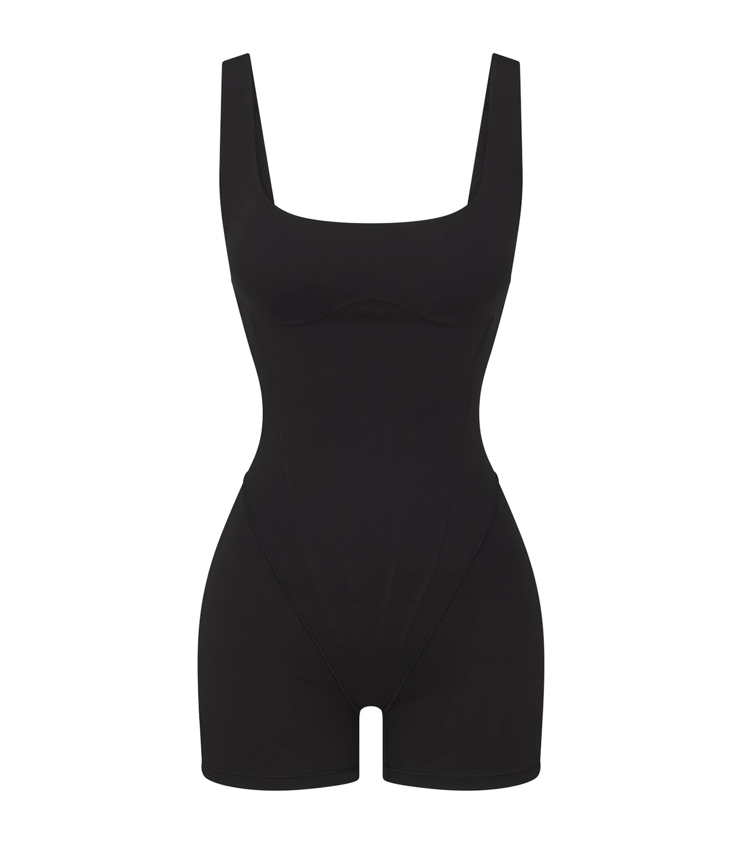 NikeSKIMS Womens NikeSKIMS Corset Short Bodysuit Obsidian