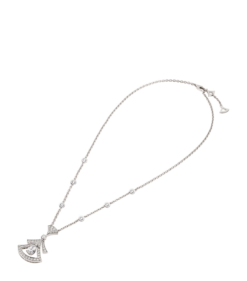 Bvlgari White Gold And Diamond Divas' Dream Necklace White Gold
