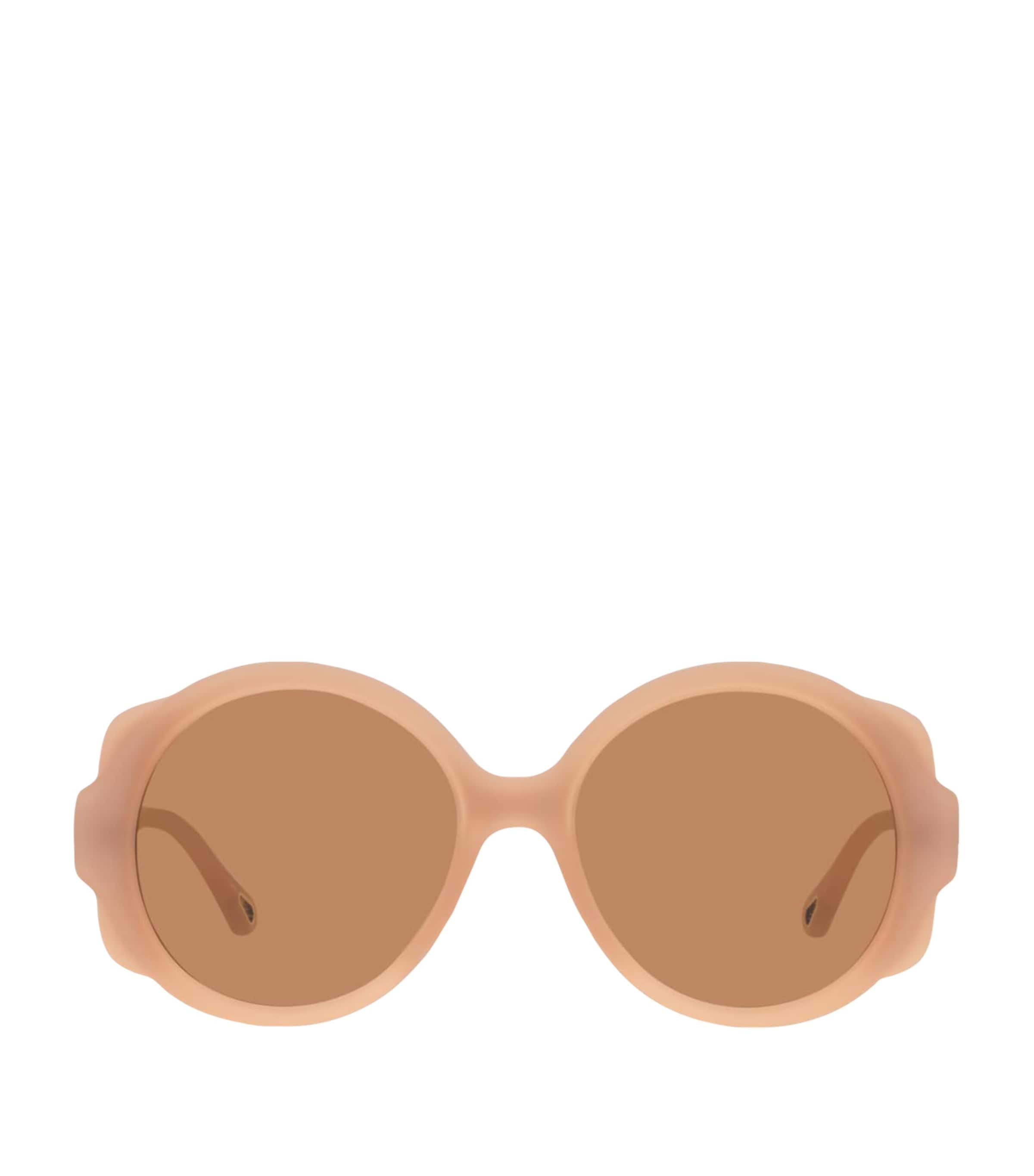 Round Flower Sunglasses